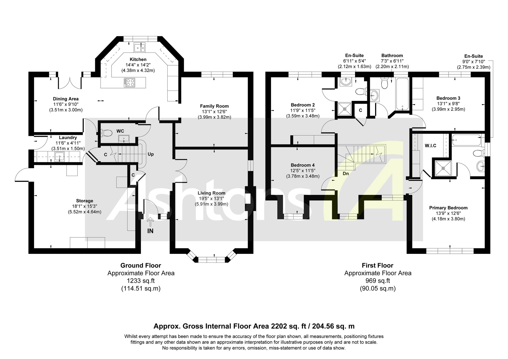 4 Linacre Lane, Widnes floorplan