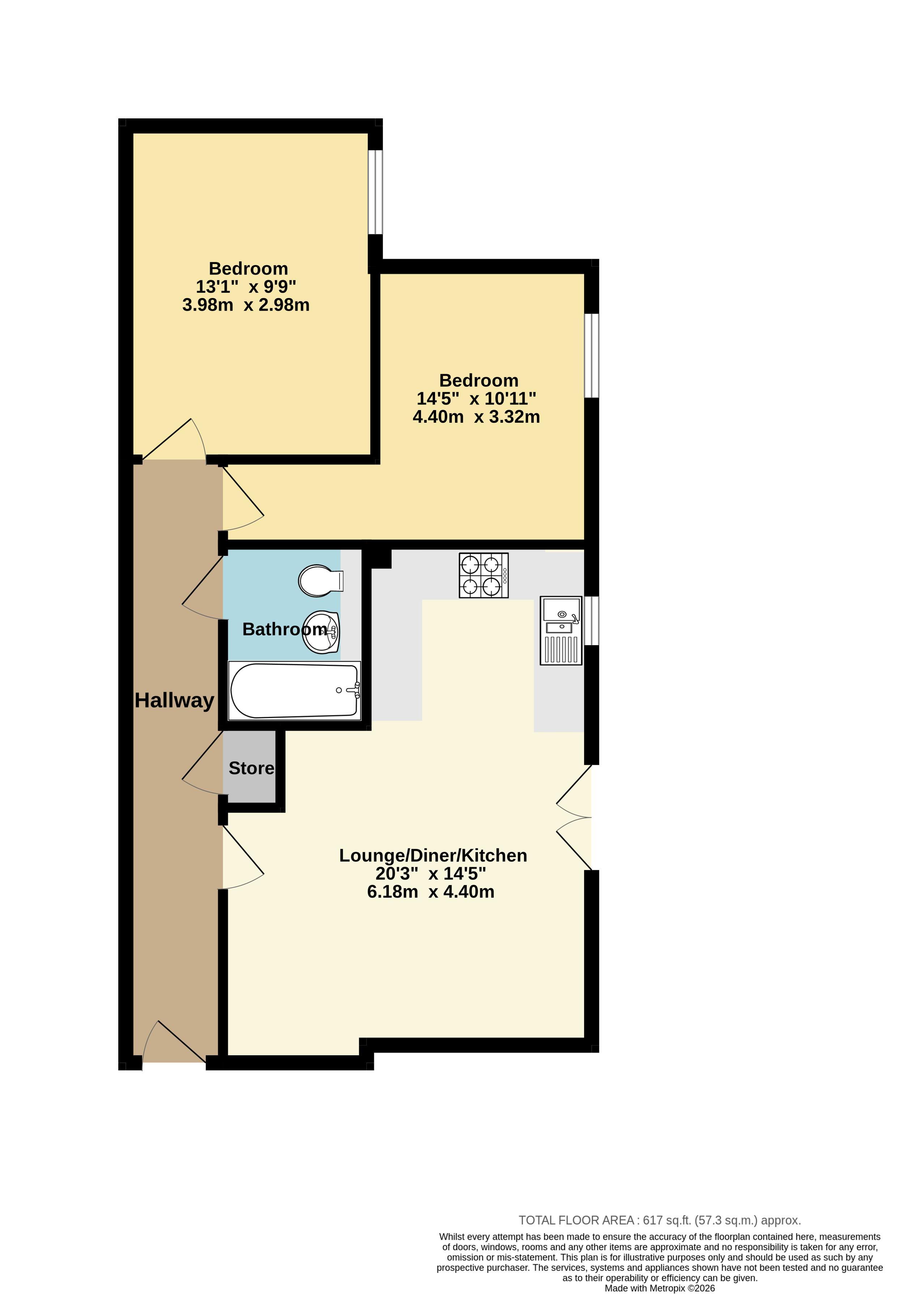 Flat 10, Elms Court, 46, New Dover Road, Kent floorplan