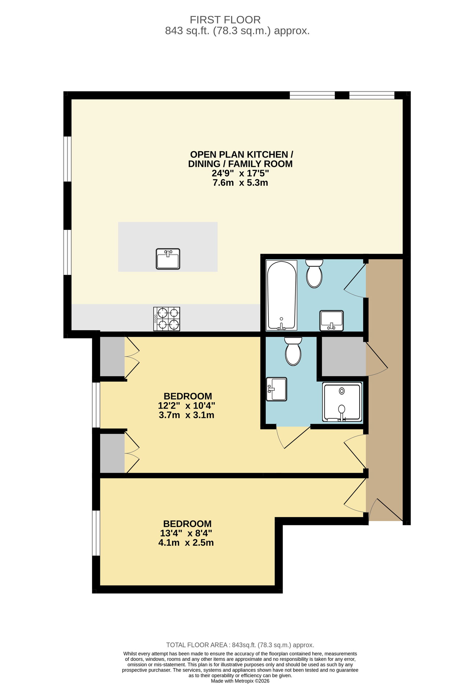 43 Fair Oak House ,Flat 5, Kingswood Lane, Warlingham floorplan