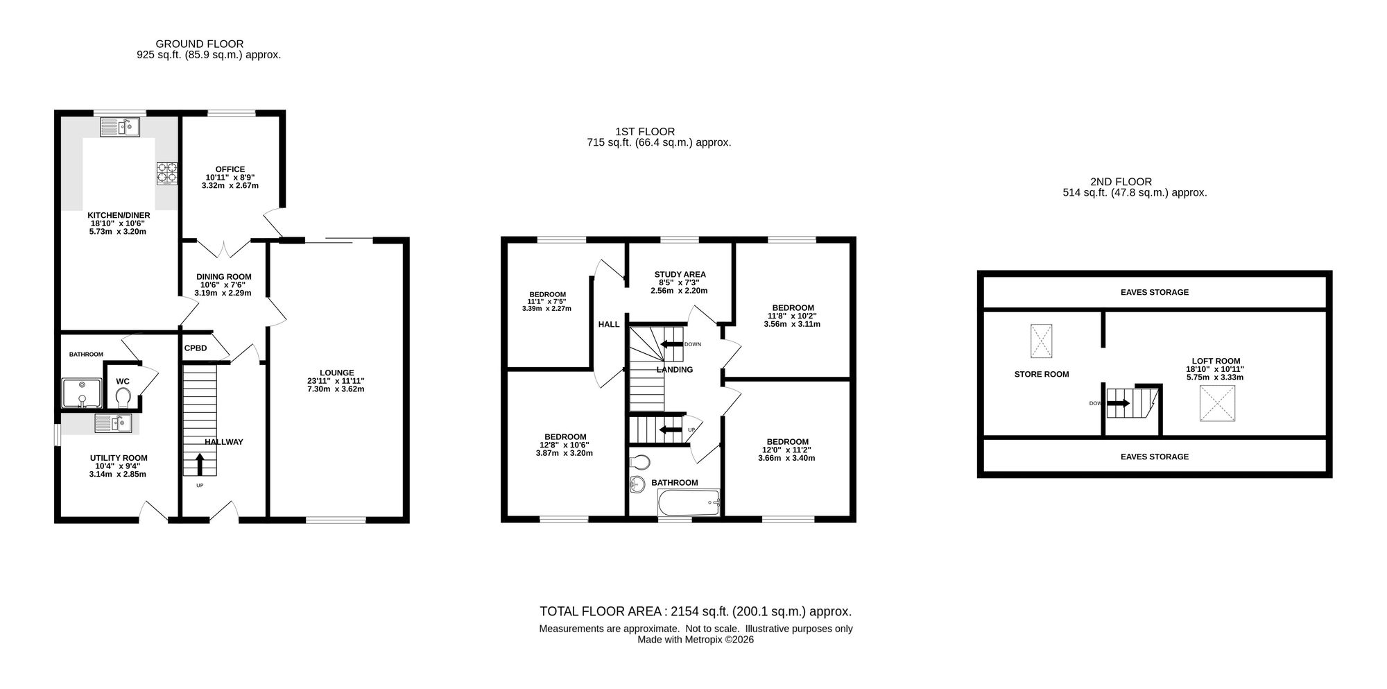 10 Derwent Square, High Peak floorplan