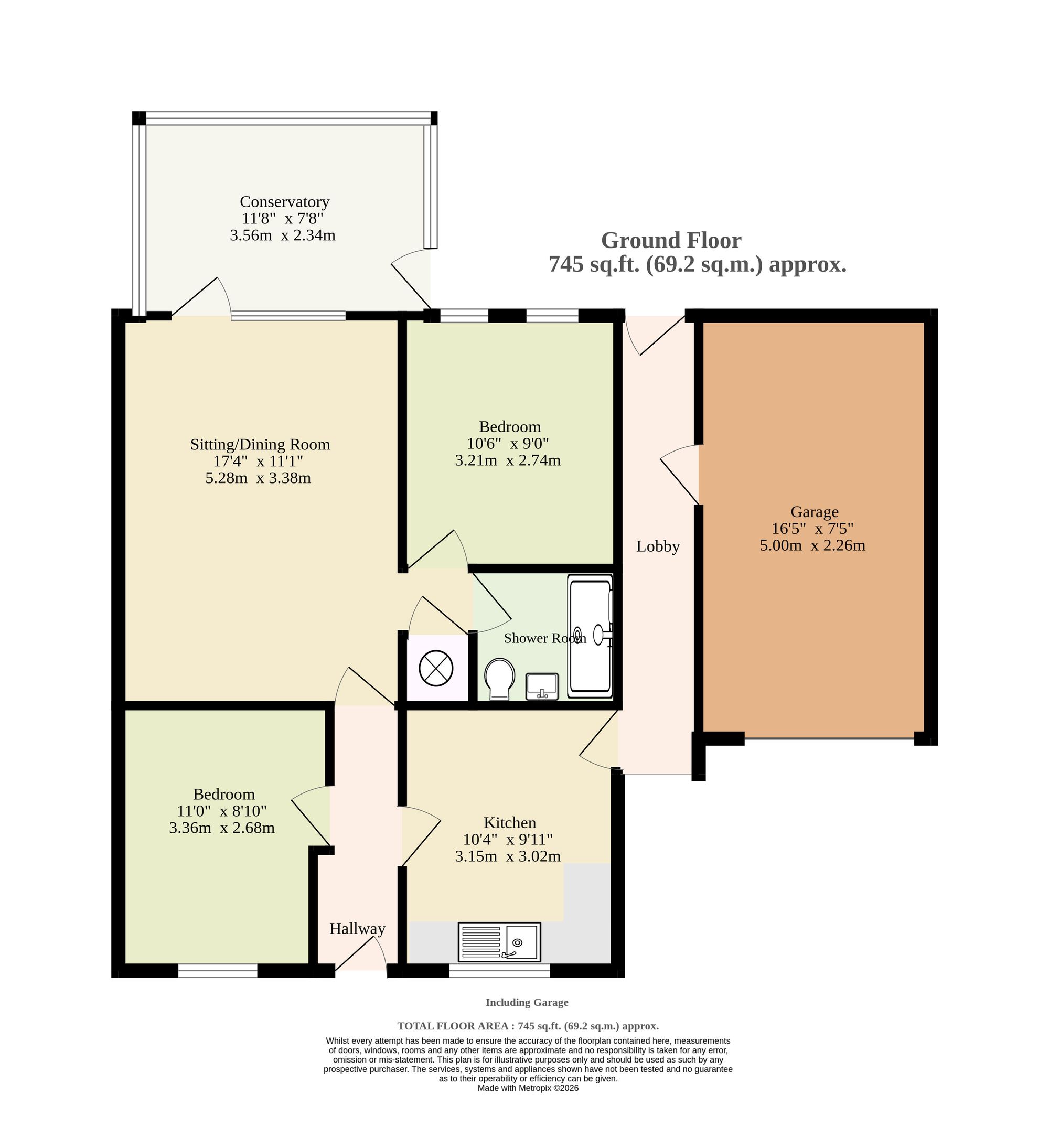 14 Woodside Park, Attleborough floorplan