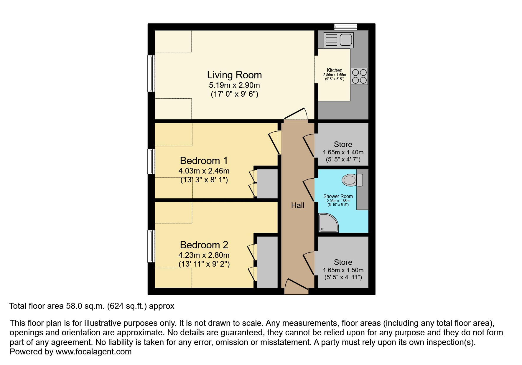53, Homeavon House, Keynsham floorplan