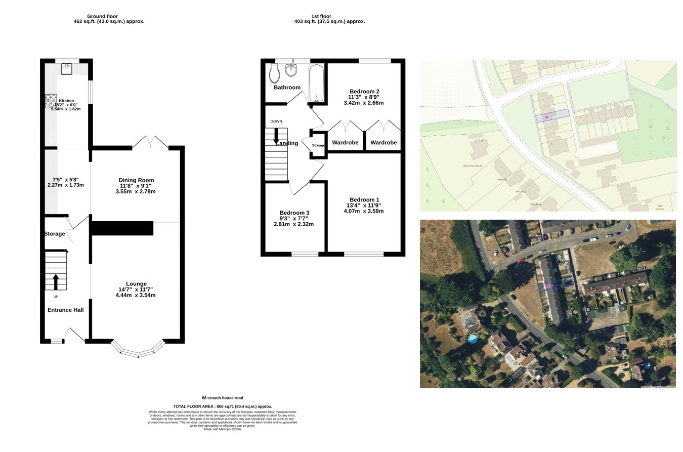 Crouch House Road, Kent floorplan