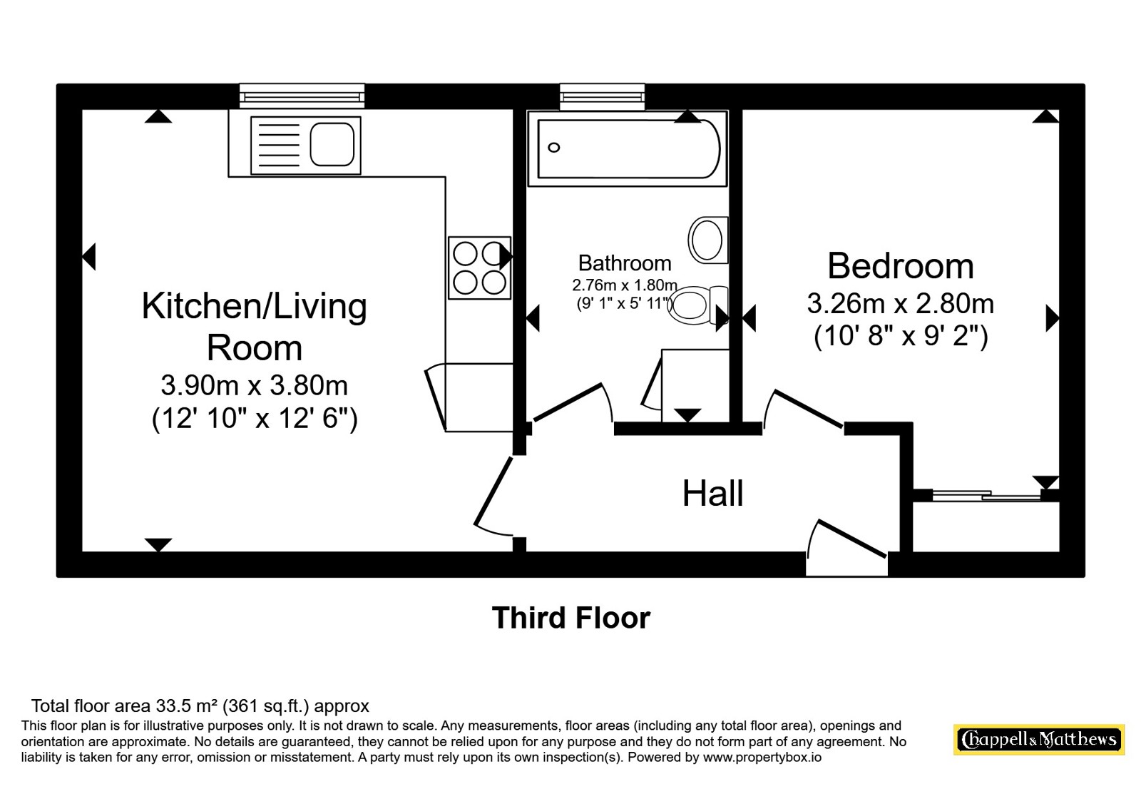 Flat 14 Bradley House,, St. Stephens Avenue, BRISTOL floorplan