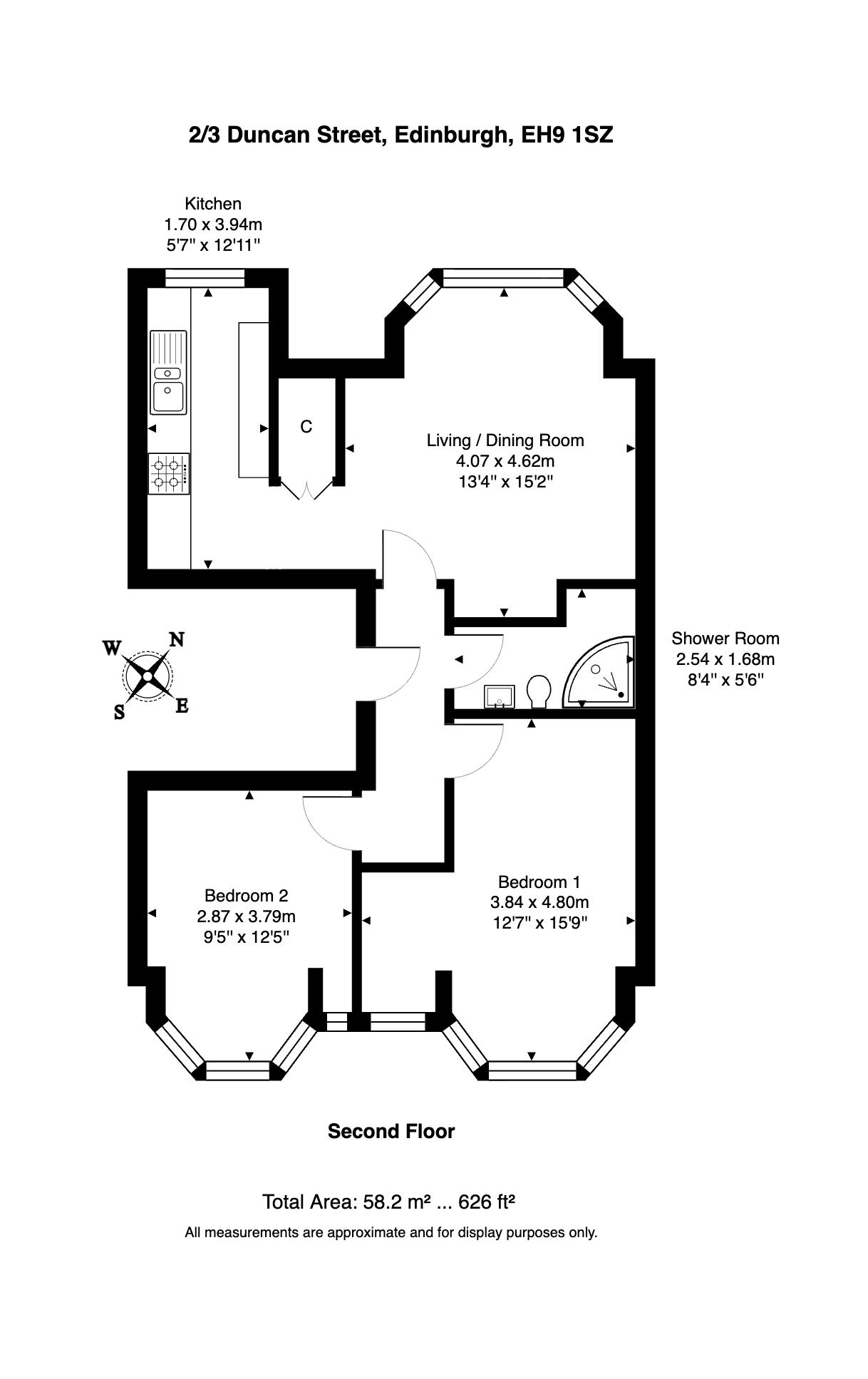 Duncan Street, Edinburgh floorplan