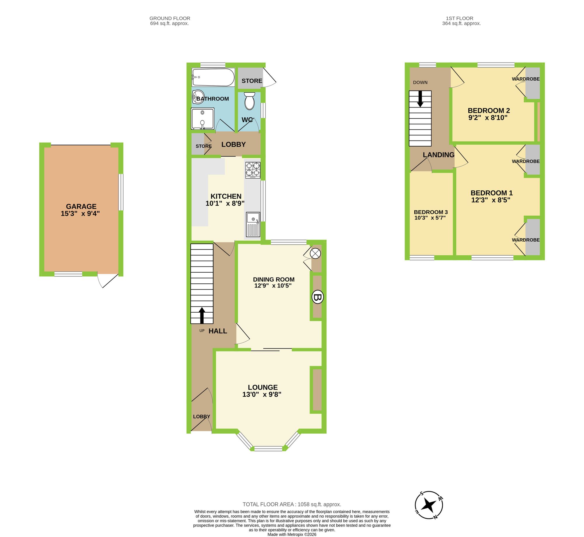 9 Palalwyf Avenue, Pontyclun floorplan