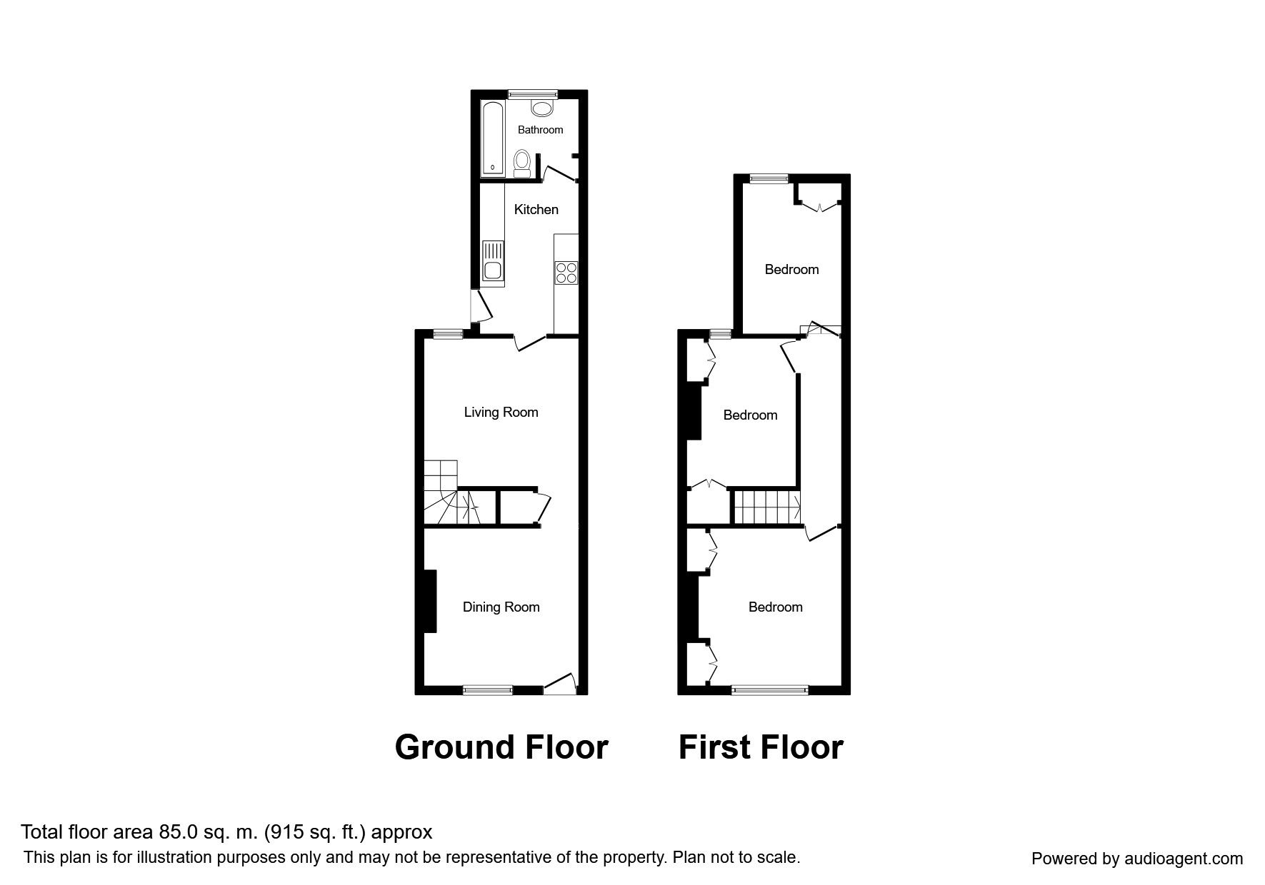 3 Bedrooms Terraced house for sale in Ashburton Road, Hugglescote, Coalville LE67