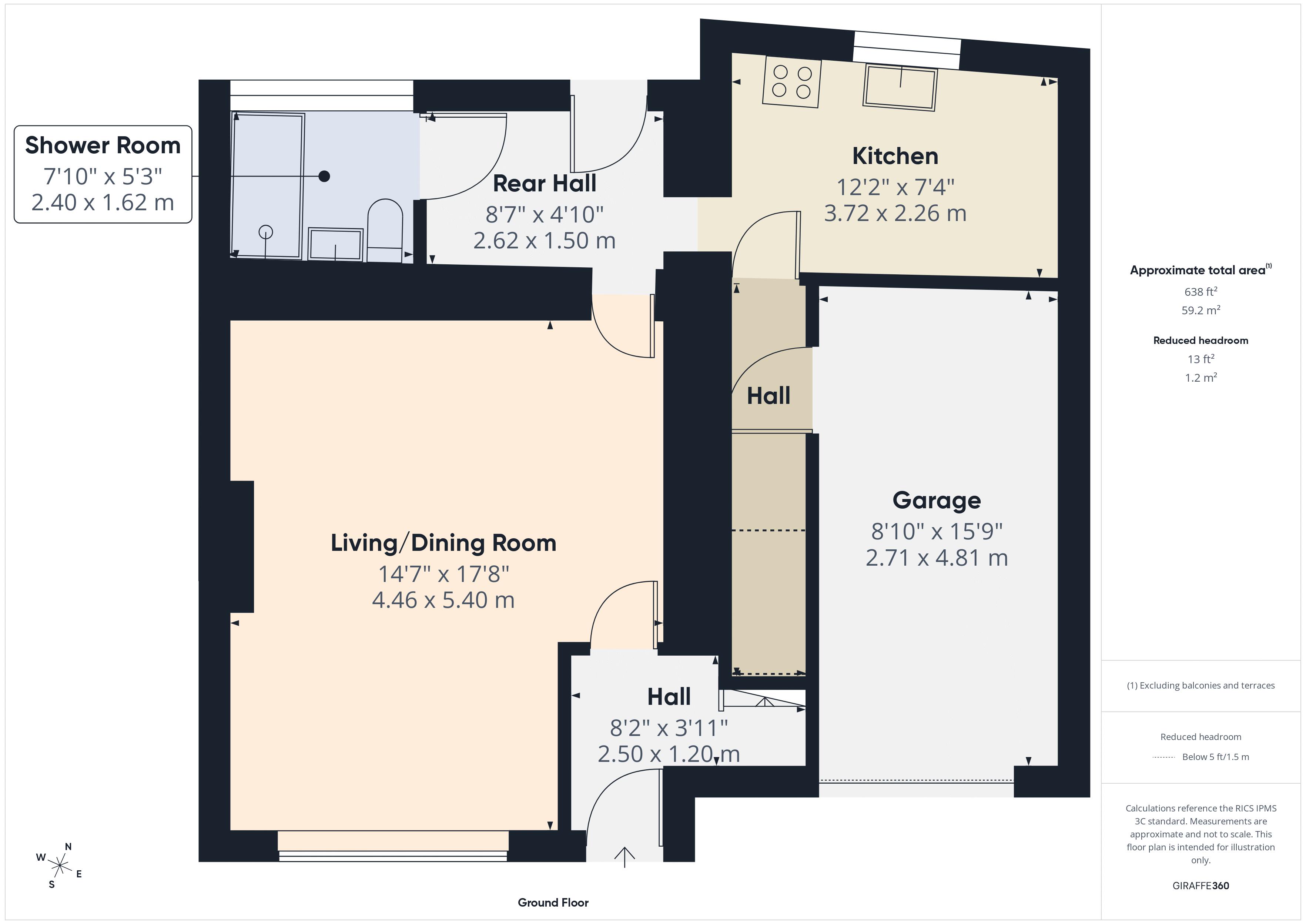 Cefn Gurrey, No 1 Gurrey Cottages, Llangadog floorplan