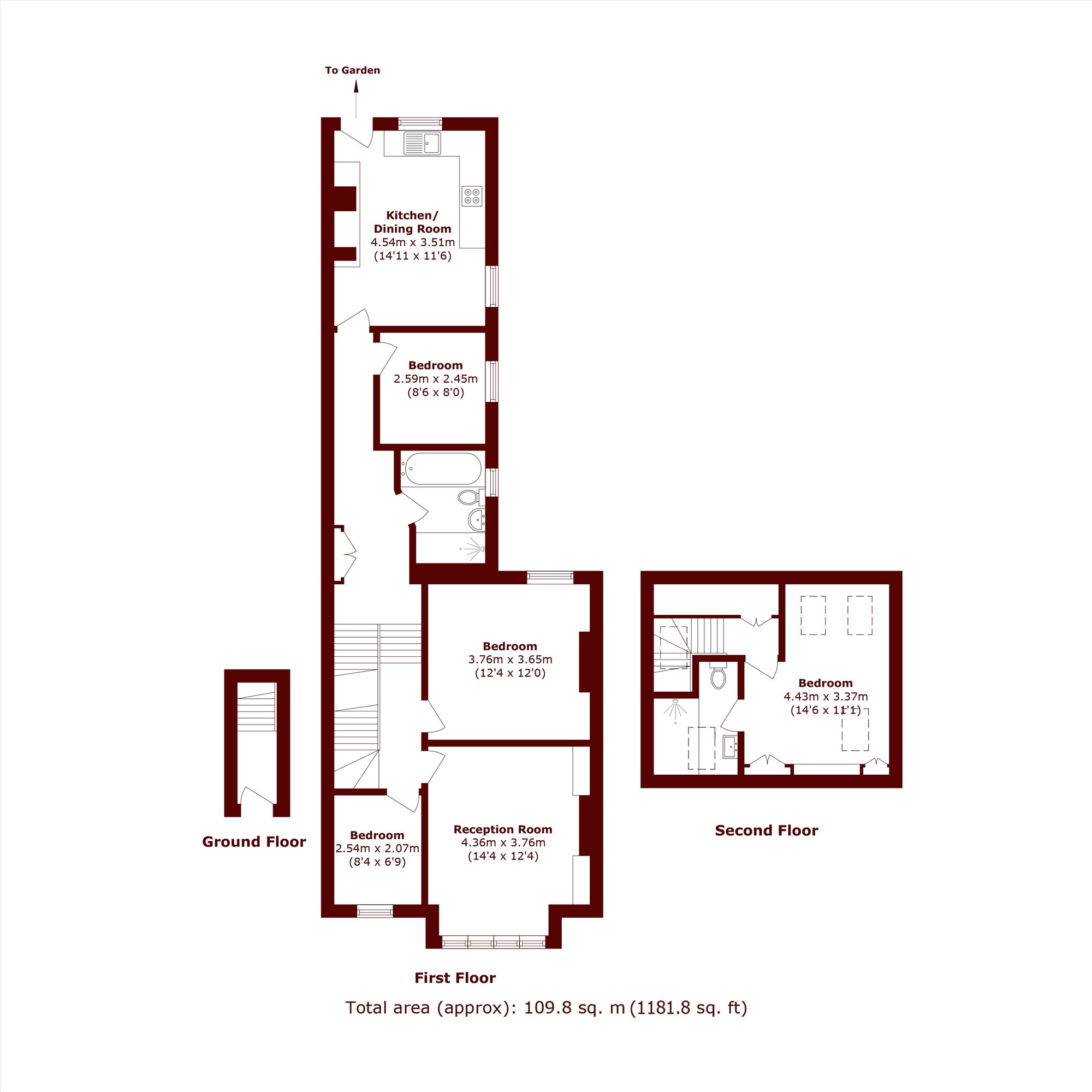 120, Merton Hall Road, London floorplan