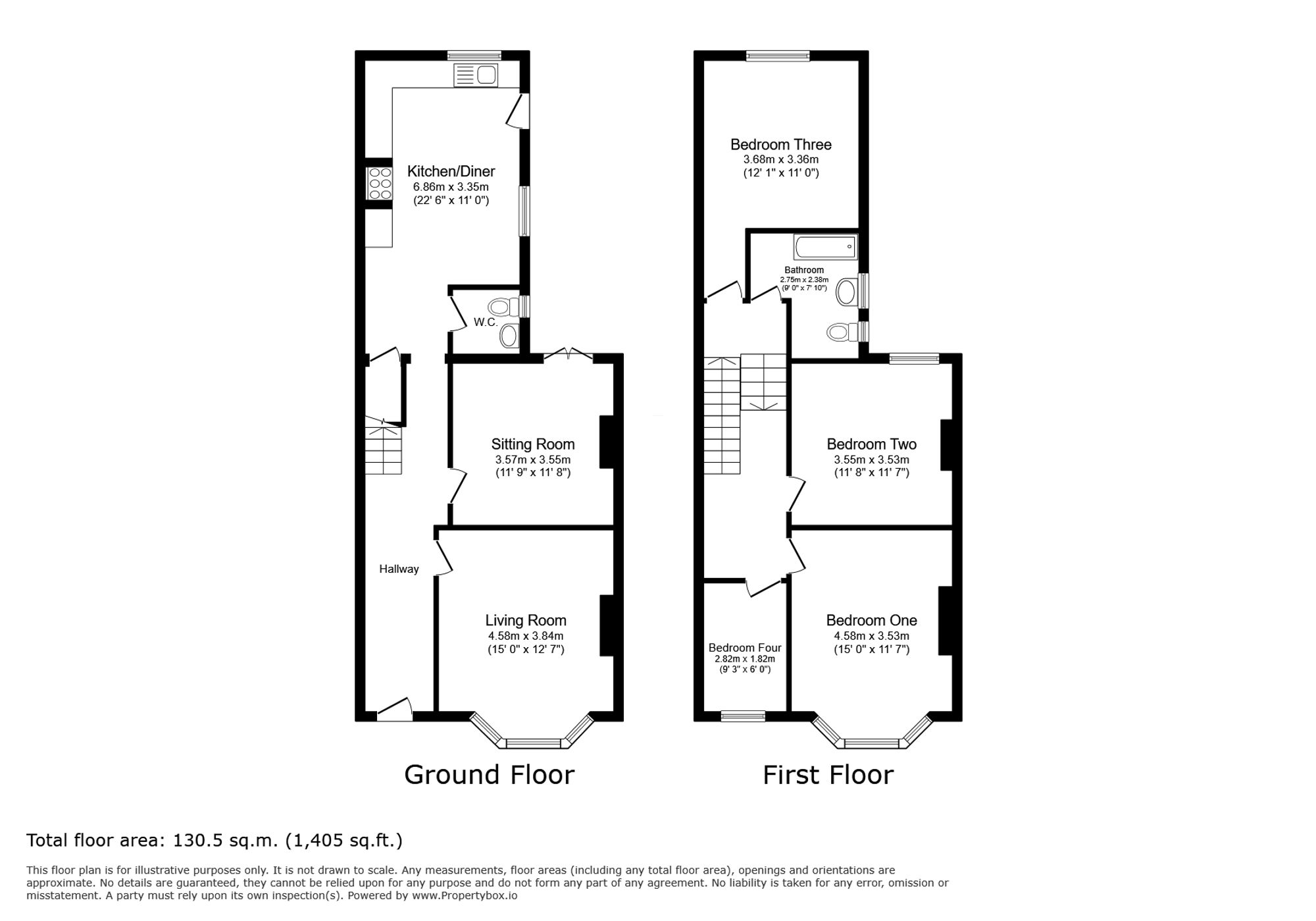 11 Cadwgan Road, Colwyn Bay floorplan