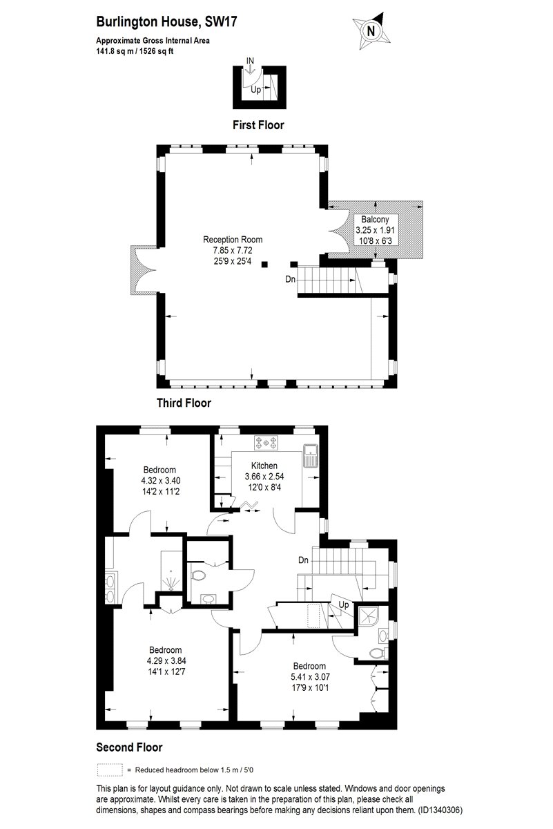 Flat 4 Burlington House, 41, Wandle Road, London floorplan