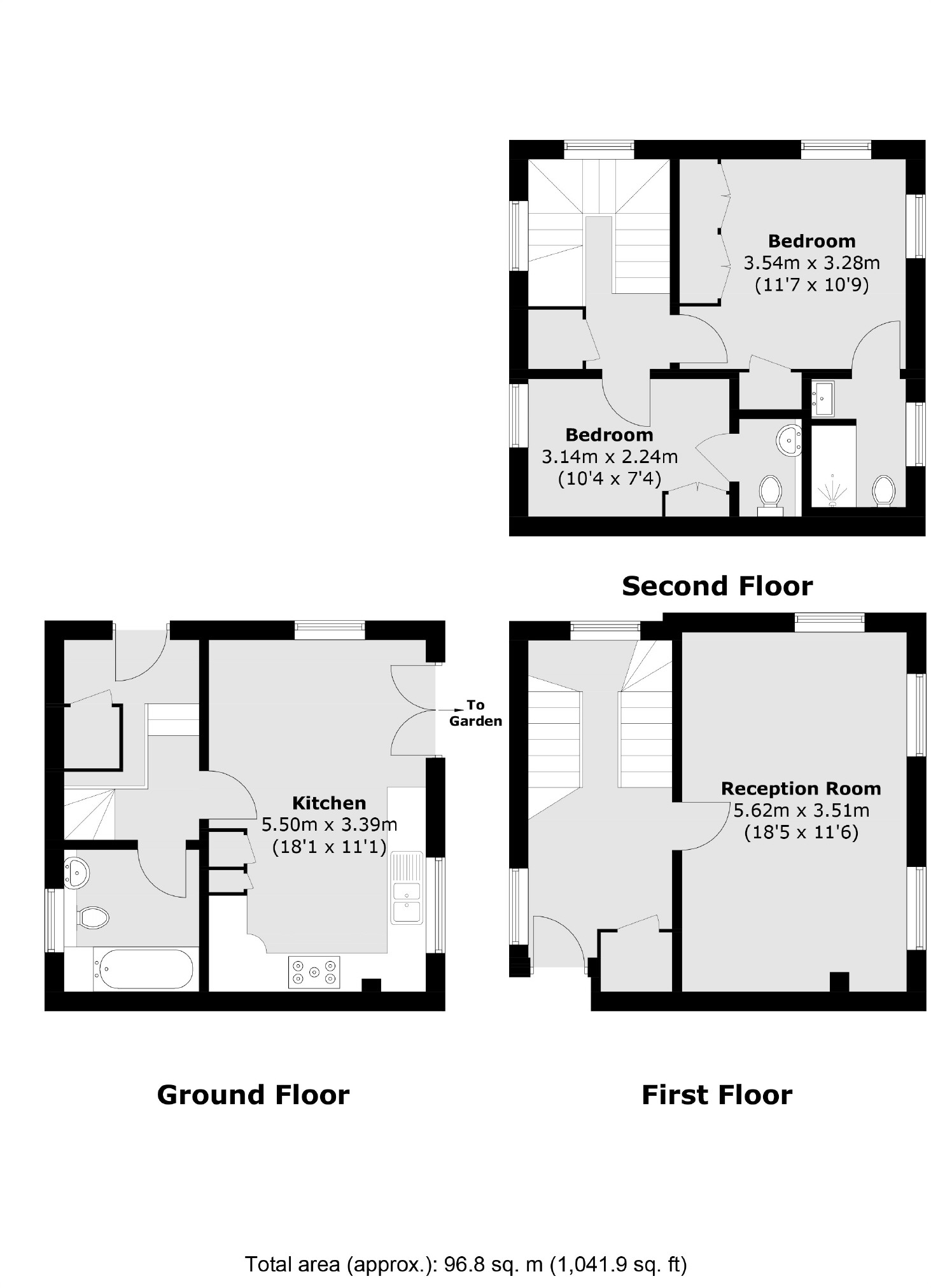 Flat 1, Littleberry Court, 5, St. Vincents Lane, London floorplan