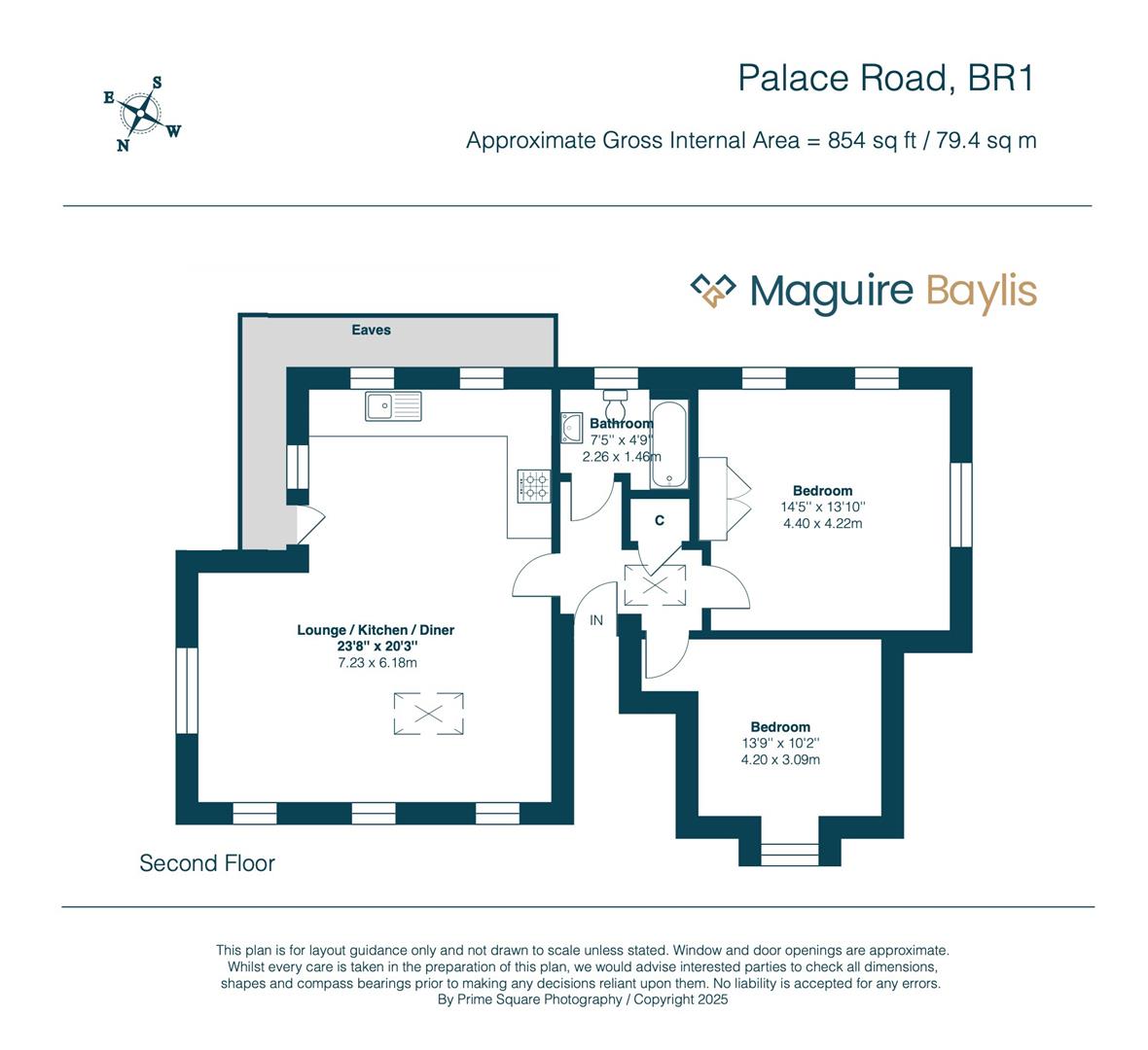 5 Glaser Court, 101 Palace Road, Bromley floorplan