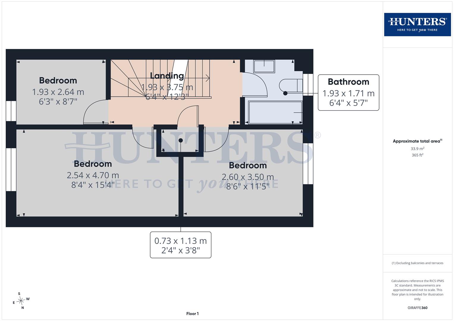 90, Fenwick Way, Consett floorplan