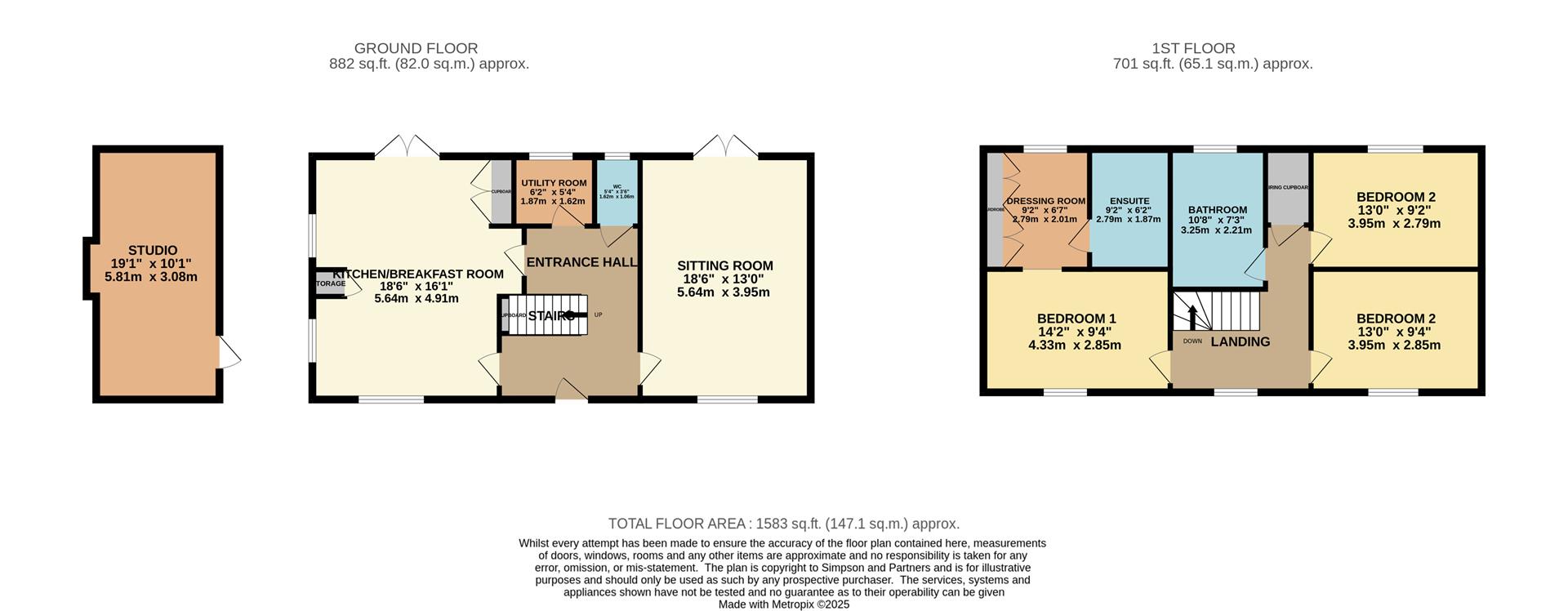 1, The Green, Brington floorplan