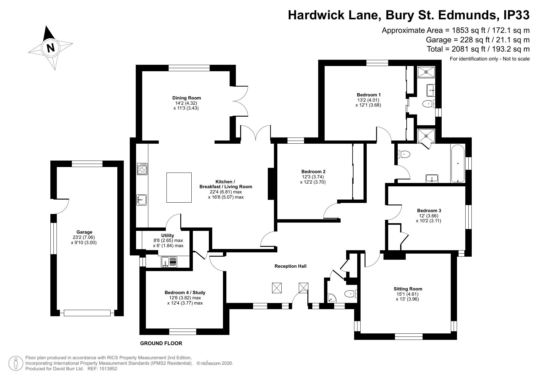 84, Hardwick Lane, Bury St. Edmunds floorplan