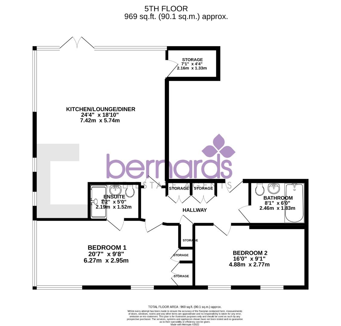 43 Marlborough House (DACK), Admiralty Road, Portsmouth floorplan
