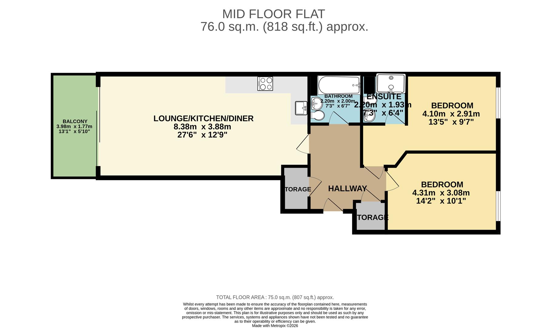 1A, 7, Hoffmans Road, London floorplan