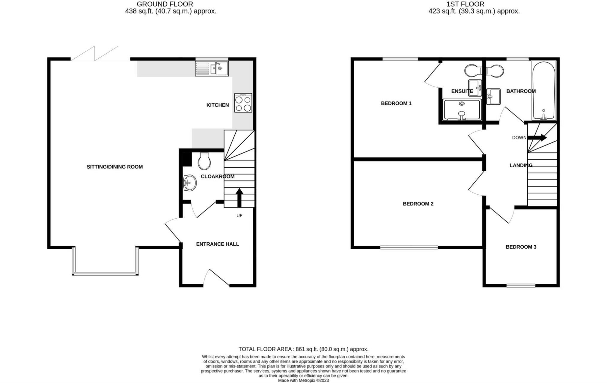 48, Exeter Road, Claydon, Ipswich, Suffolk, IP6 floorplan