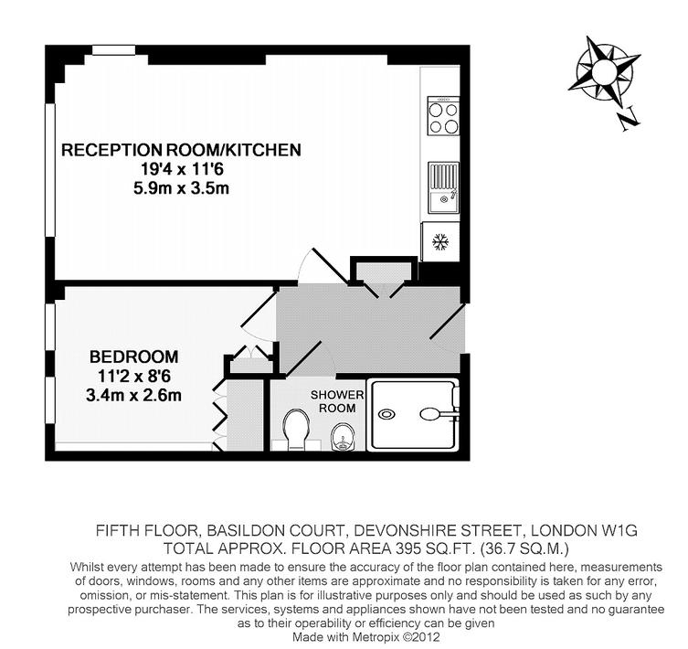 1 Bedrooms Flat to rent in Basildon Court, 28 Devonshire Street, London W1G