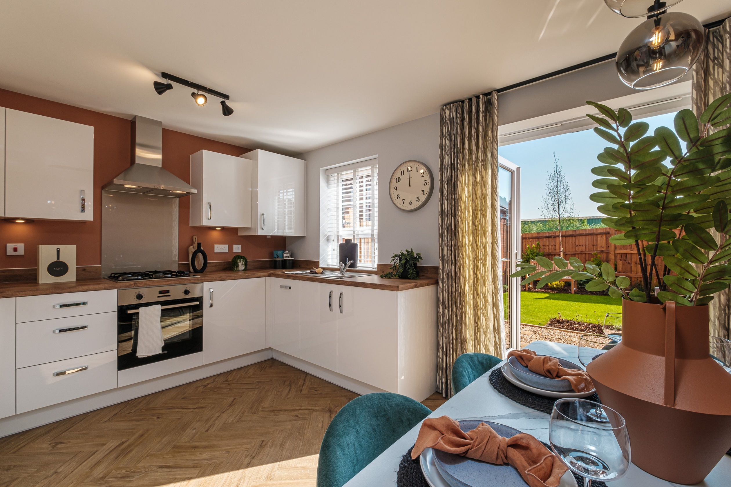Property 2 of 10. Interior View Of The Kitchen &amp; Dining In Our 3 Bed Ellerton Home