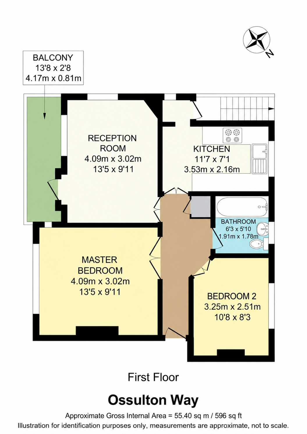 Ossulton Way, London floorplan