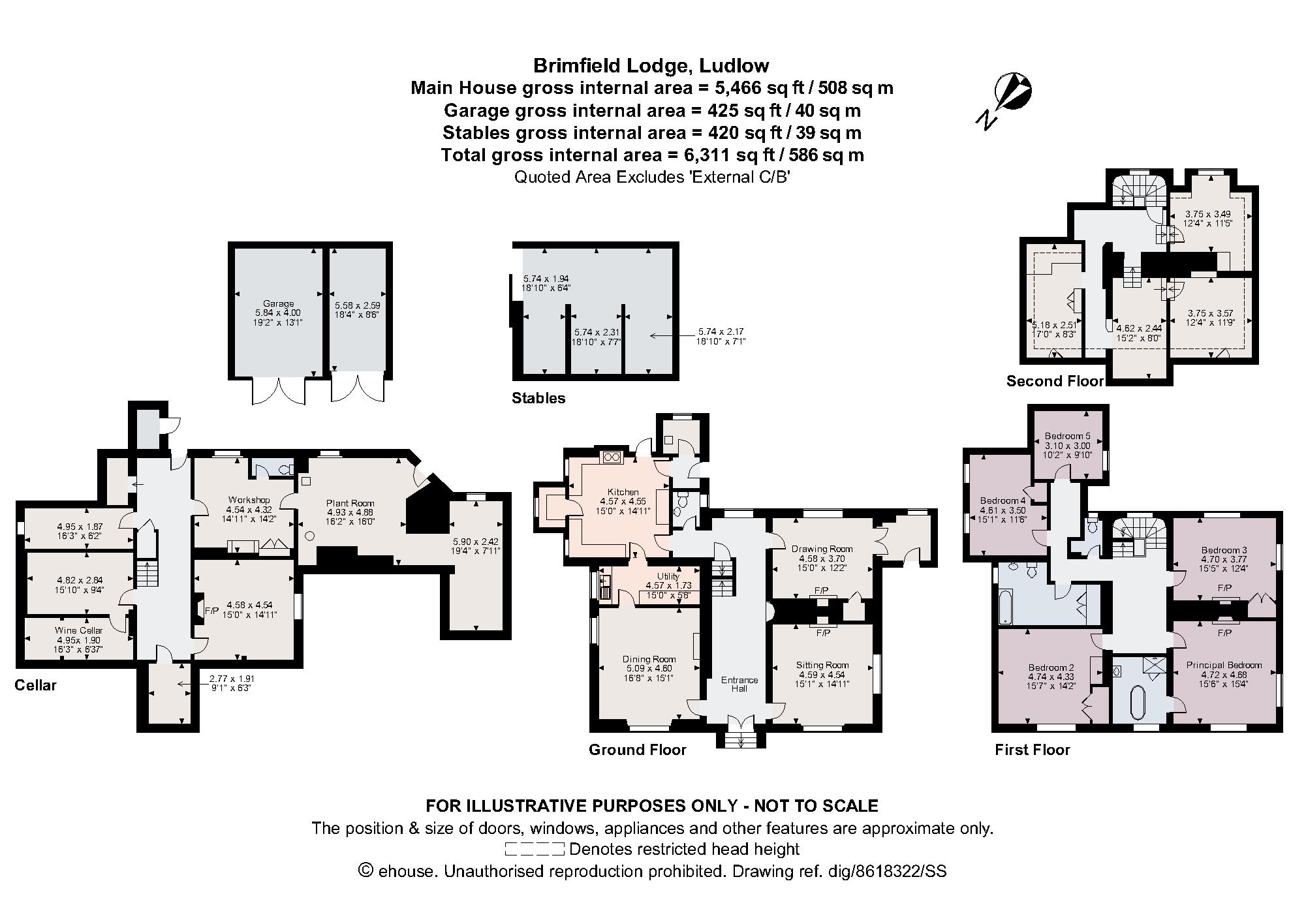 Brimfield Lodge,, Brimfield, Herefordshire floorplan