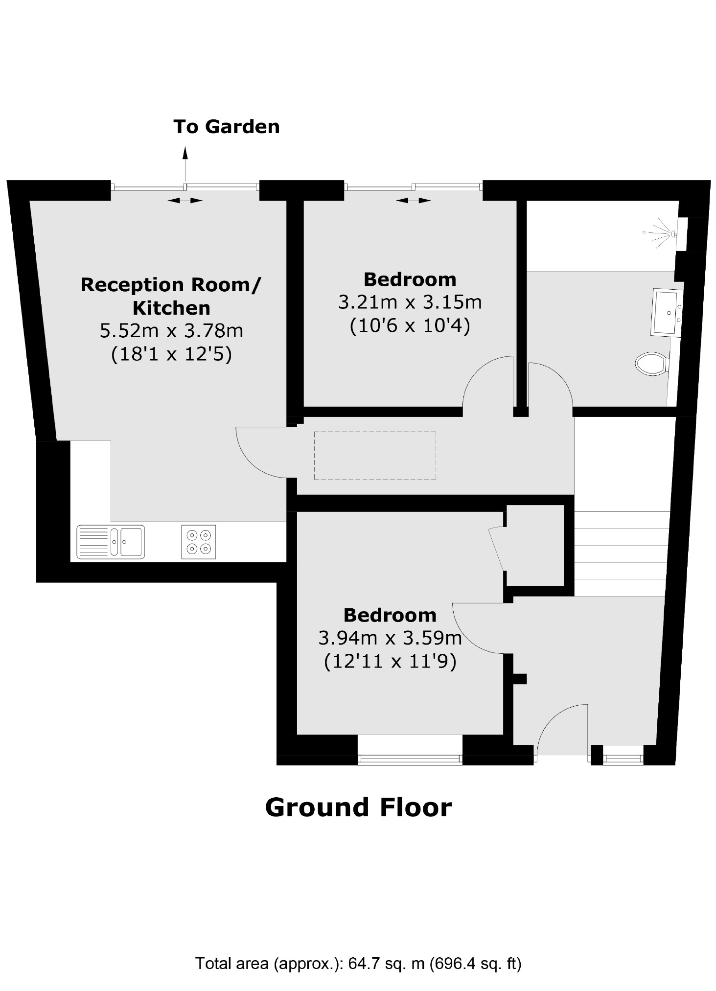 Christchurch Road, London SW2, 2 bedroom terraced house for sale