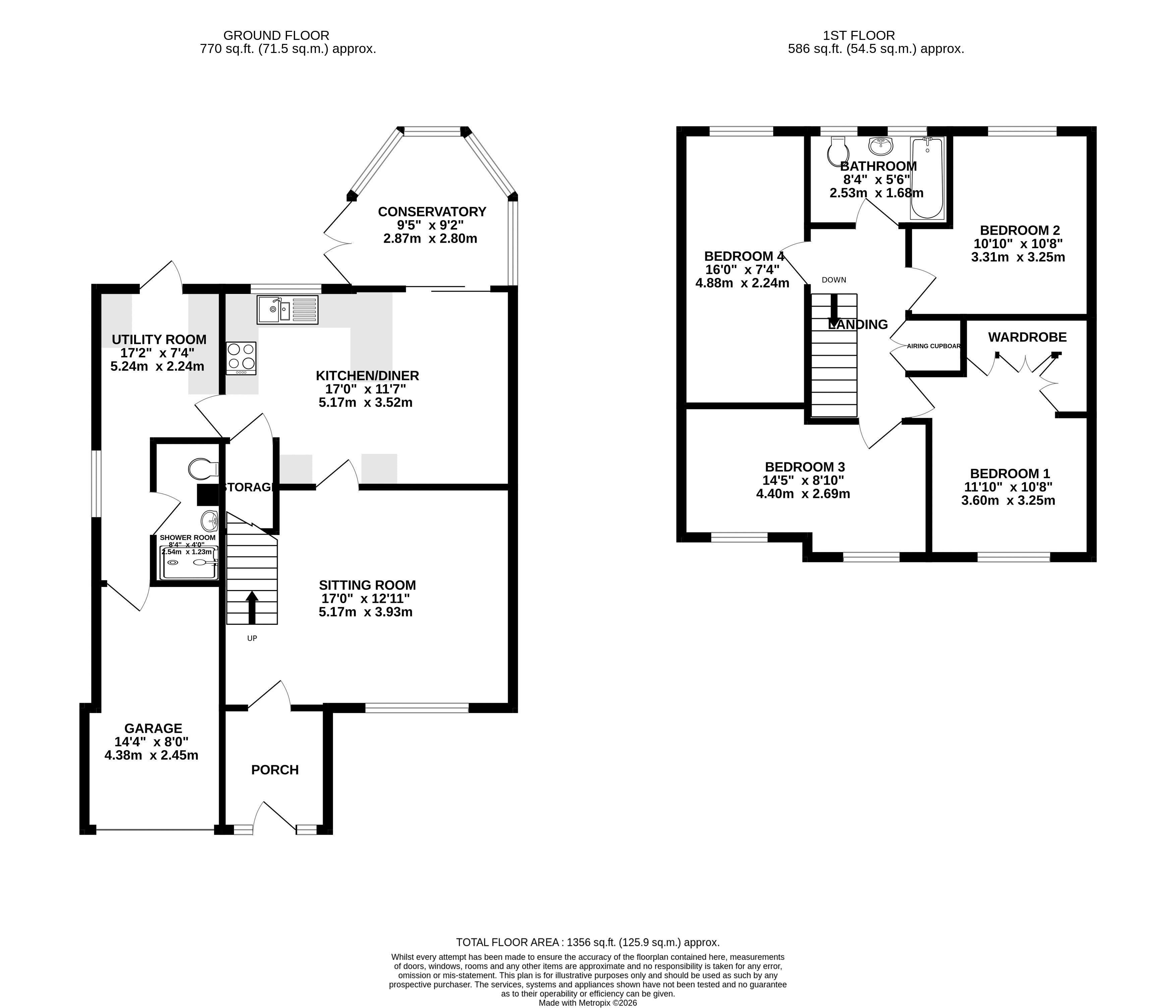 12, Monkstone Drive, Burnham-On-Sea floorplan