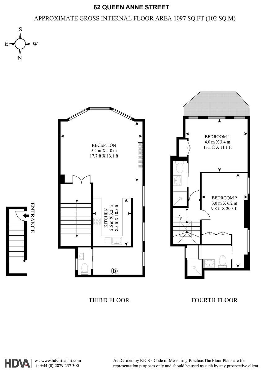 2 Bedrooms Flat to rent in Queen Anne Street, Marylebone W1G