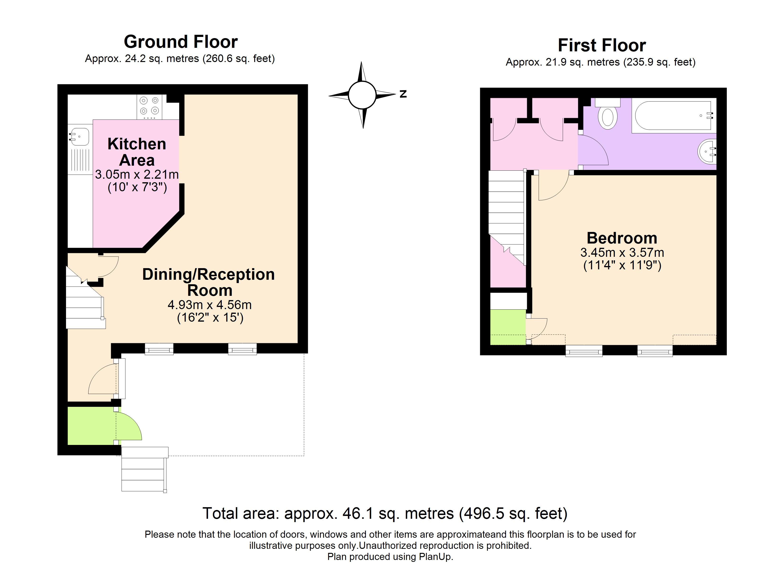 1 Bedrooms Terraced house to rent in Woodstock, Knebworth, Hertfordshire SG3