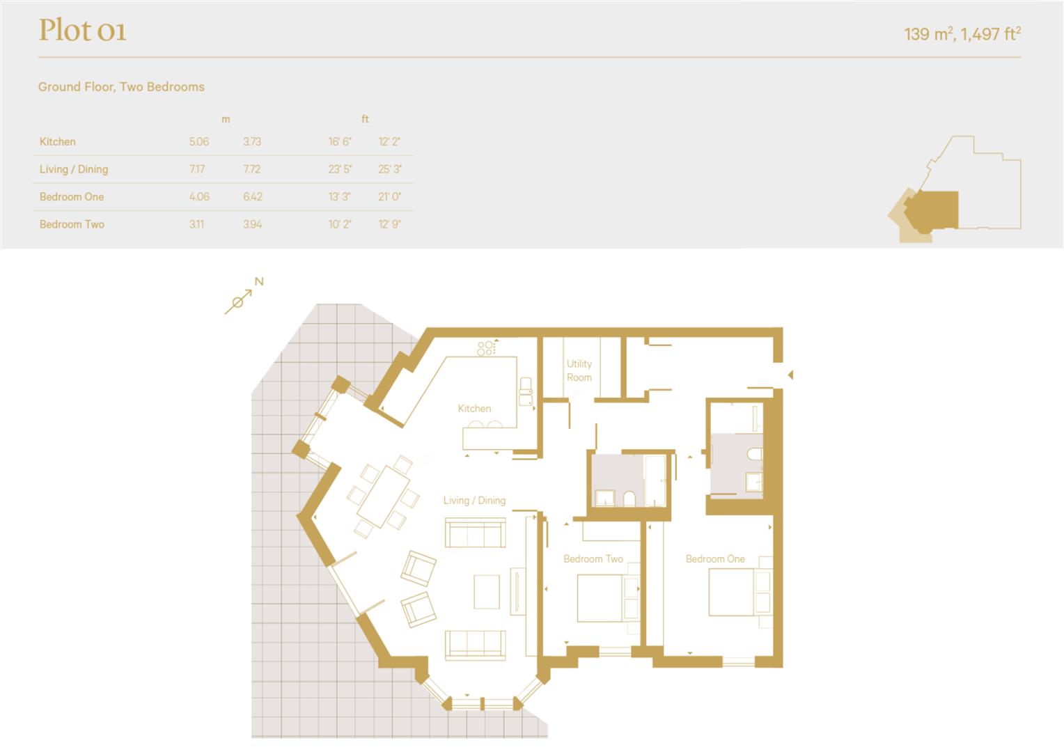 Flat 1, Hillside House, The Drive, Radlett floorplan