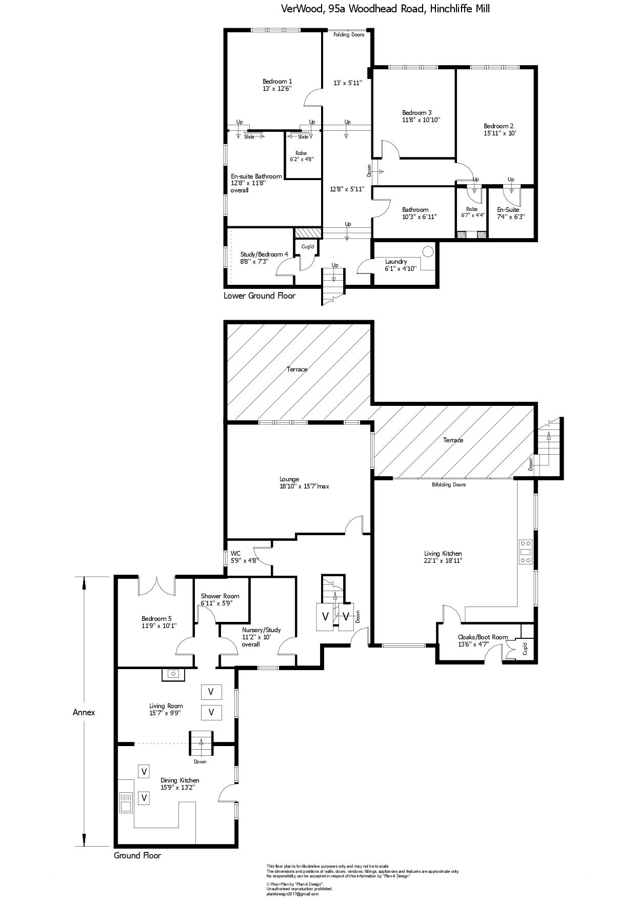 Verwood, 95a, Woodhead Road, Holmfirth floorplan