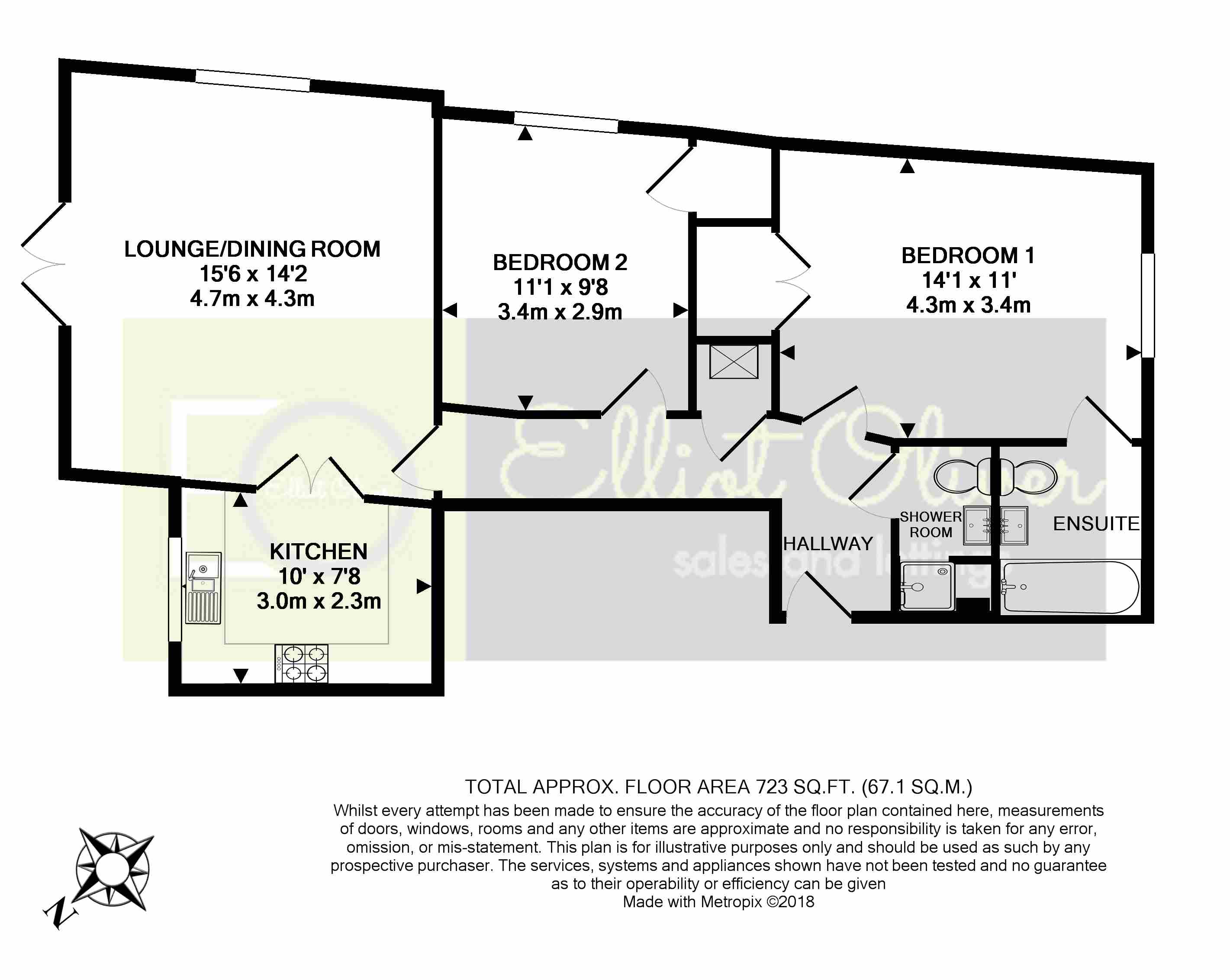 2 Bedrooms Flat to rent in Union House, Chelsea Square, Cheltenham GL50