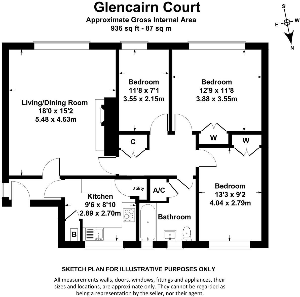 9 Glencairn Court,, Lansdown Road, Gloucestershire floorplan