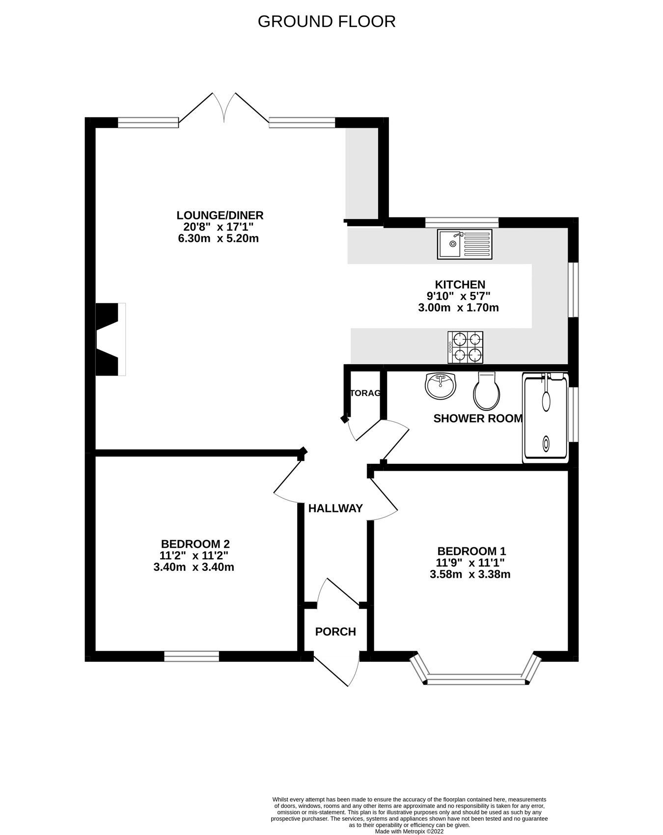 Kinross Road, Ipswich IP4, 2 bedroom semidetached bungalow for sale
