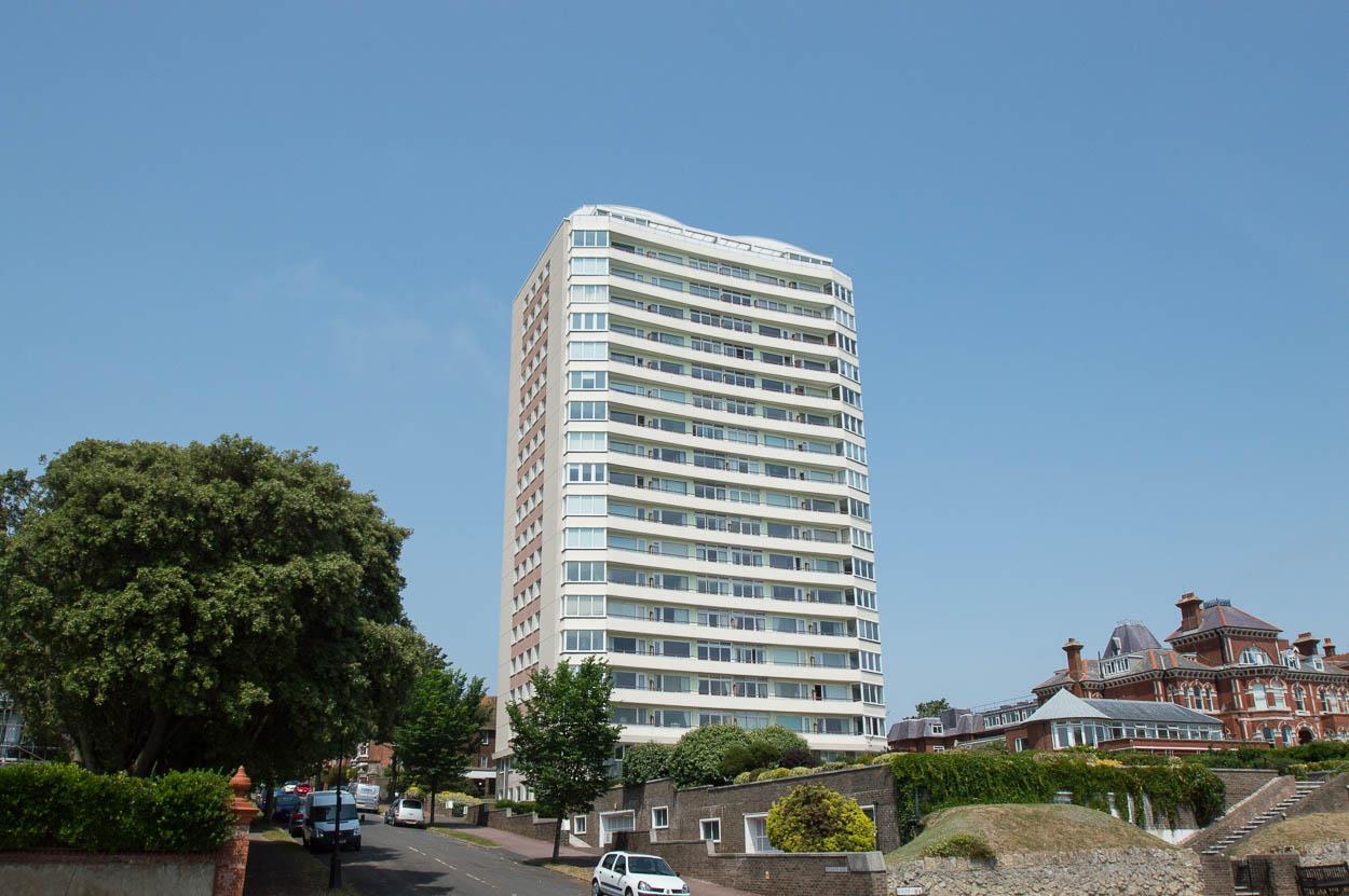 2-bed flat on 4c, South Cliff Tower, Bolsover Road, Eastbourne, £270,000