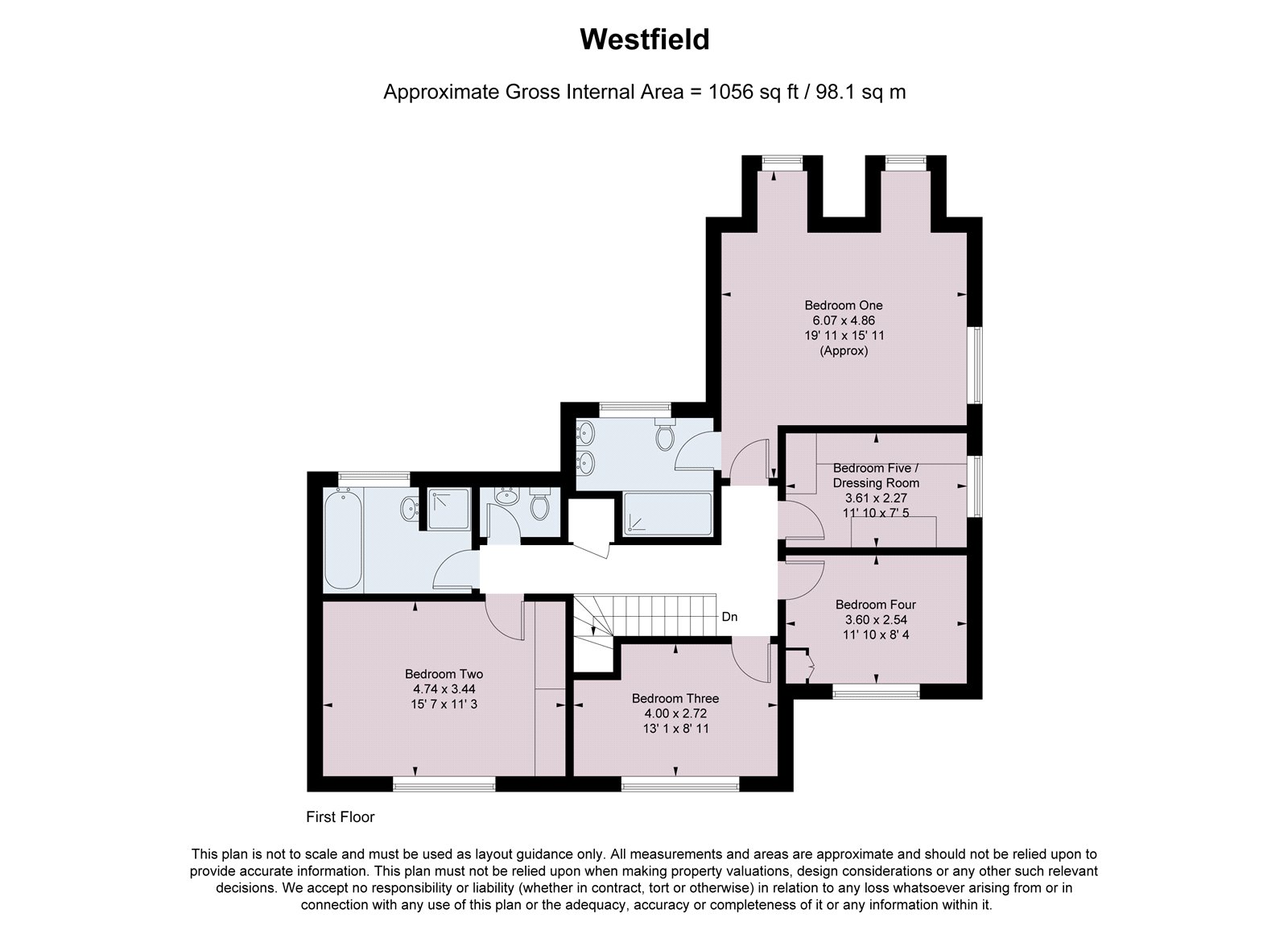 1, Westfield, Essex floorplan