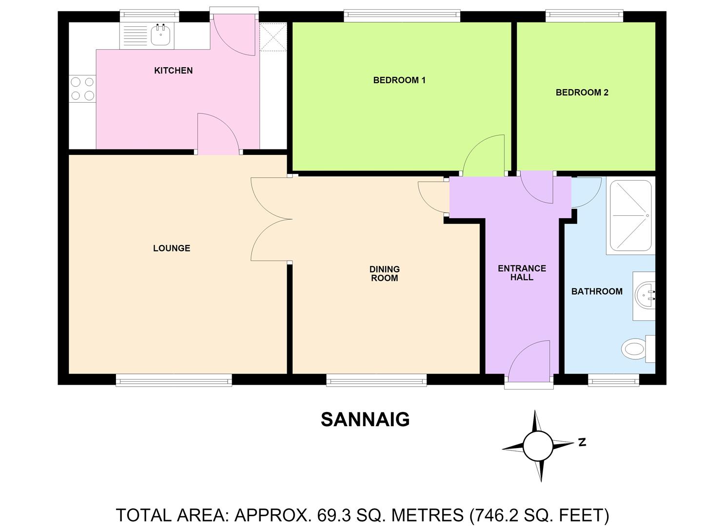 Sannaig, Sannox, Isle of Arran floorplan