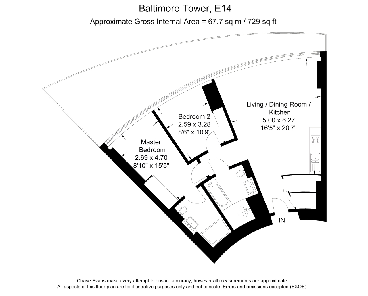 2 Bedrooms Flat for sale in Arena Tower, Crossharbour Plaza, Canary Wharf E14
