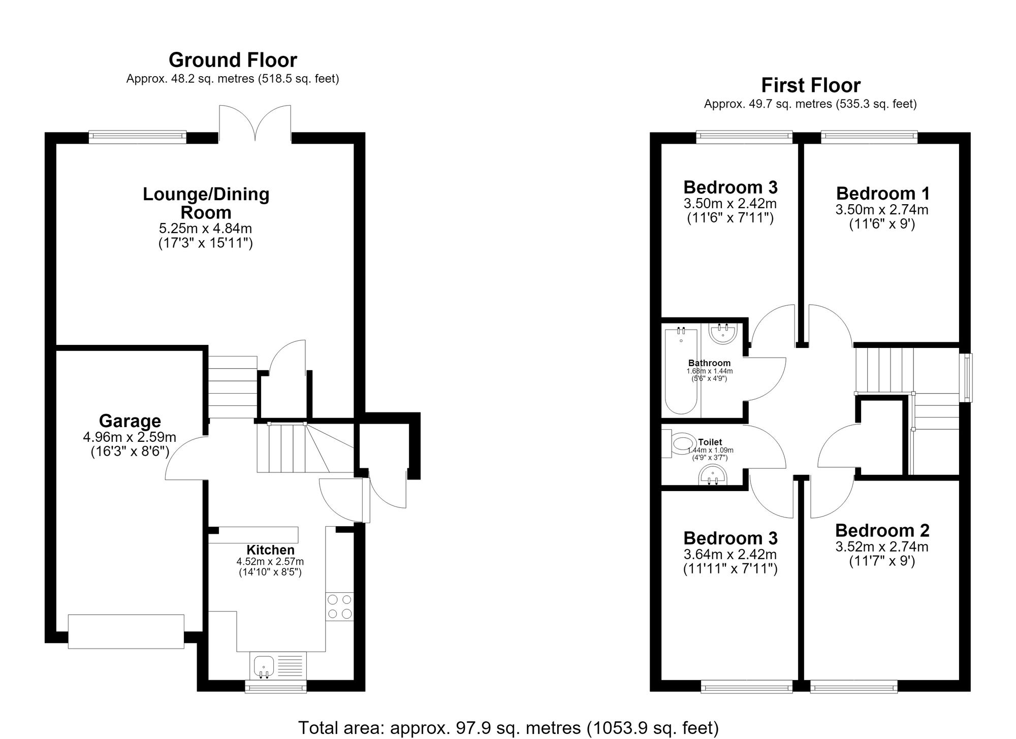 120 Layston Park, Royston floorplan