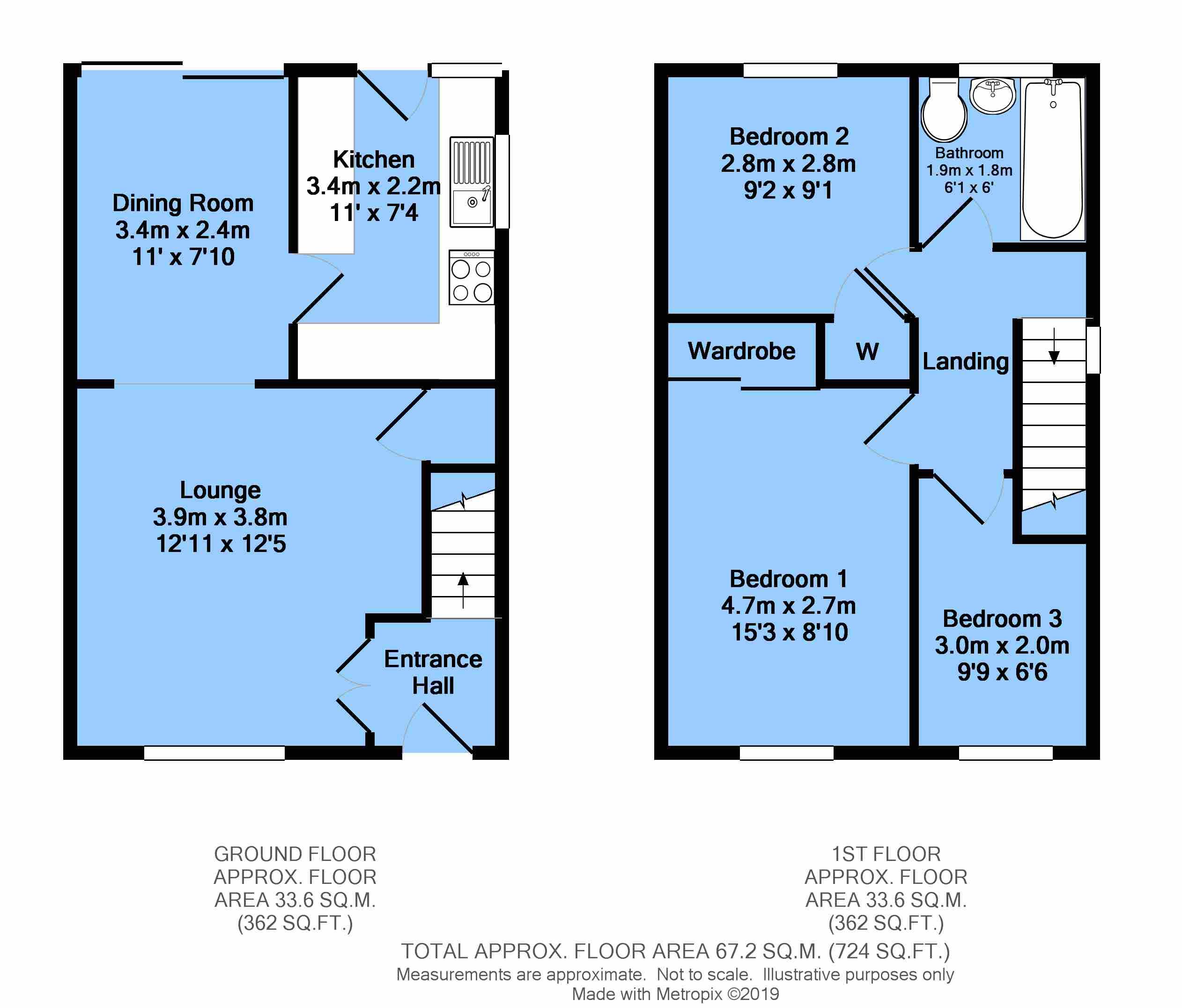 Free property report 9 Repton Close, Holme Hall, Chesterfield, S40 4XB