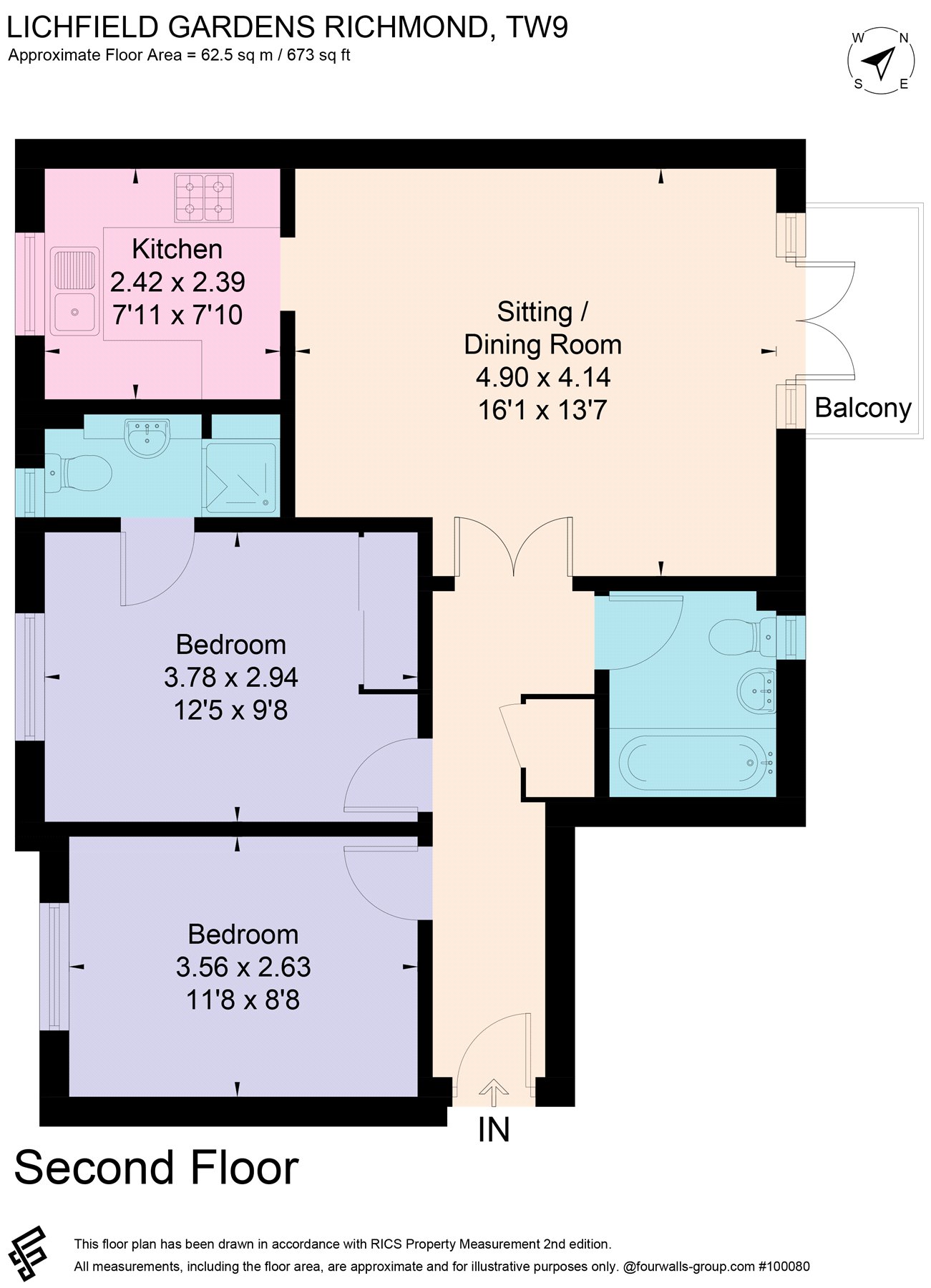 Lichfield Gardens, Richmond floorplan