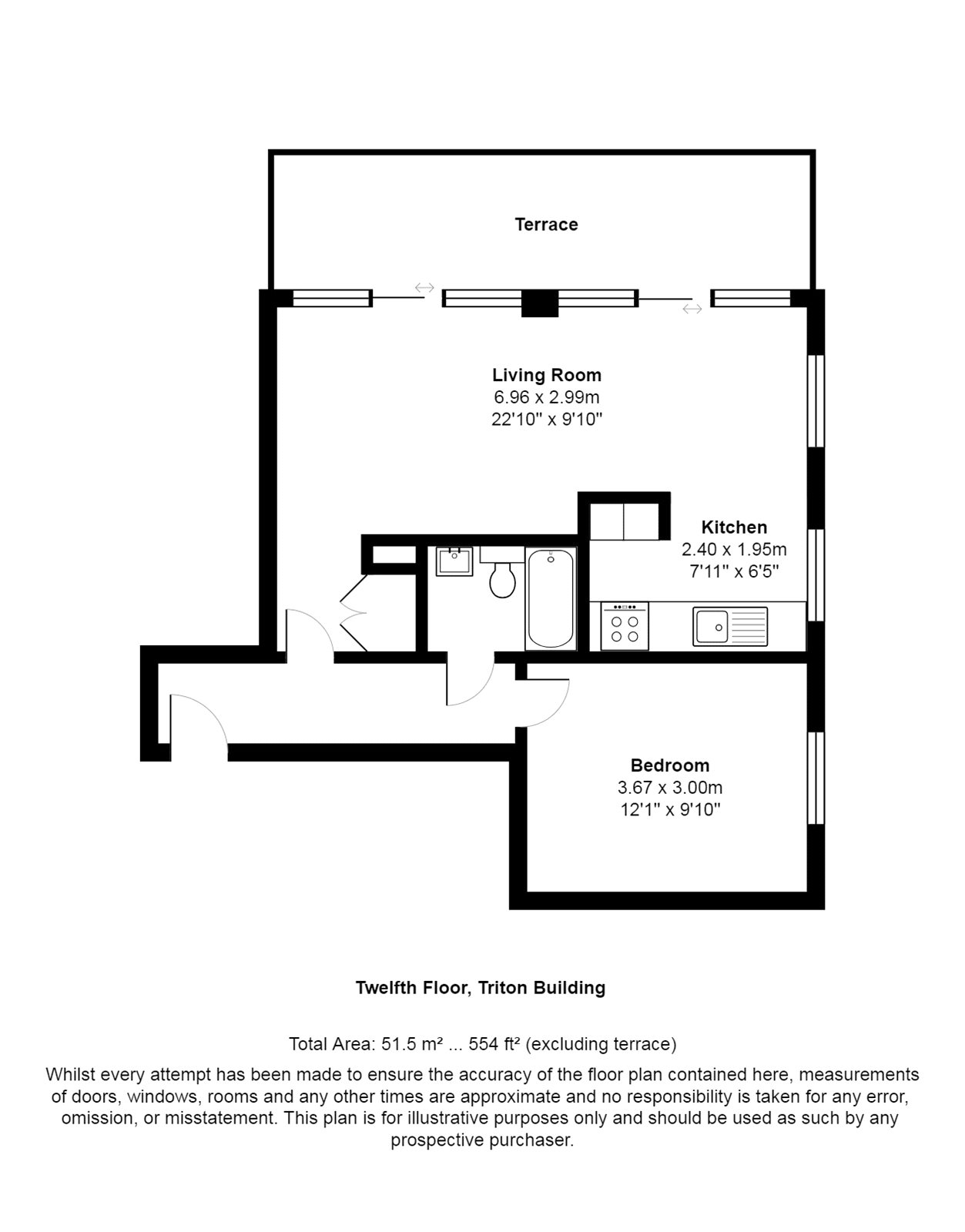 1 Bedrooms Flat for sale in Triton Buiding, 20 Brock Street, Regents Place NW1