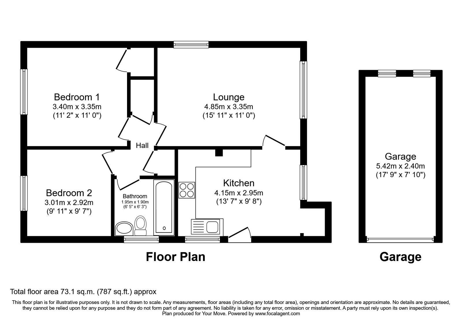 15, Farm Close, Derbyshire floorplan