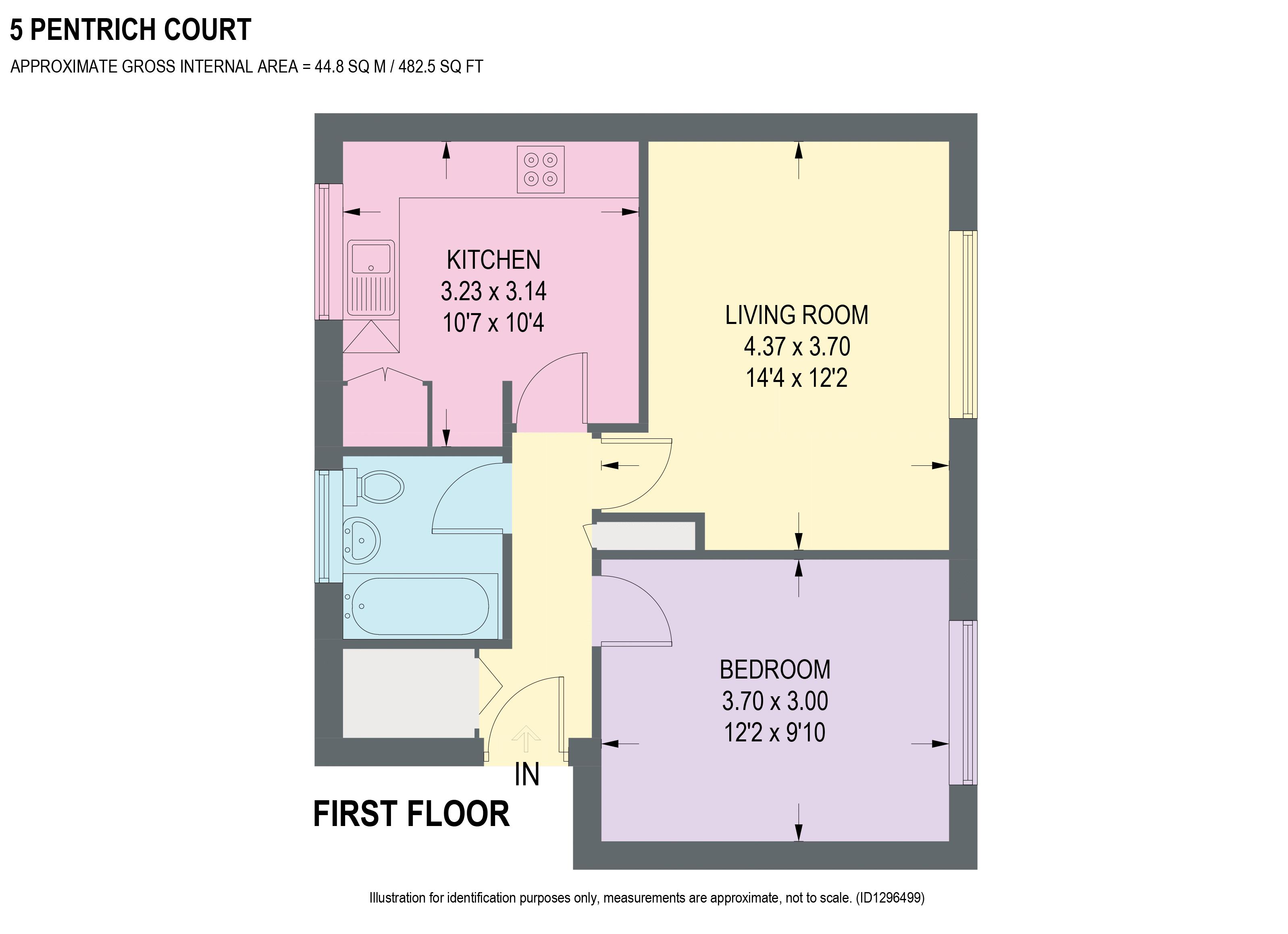 5 Pentrich Court, Chasecliff Close, Chesterfield floorplan