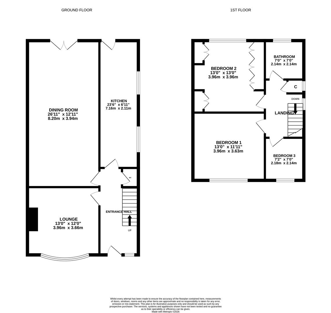 55, Swanland Road, Hessle floorplan