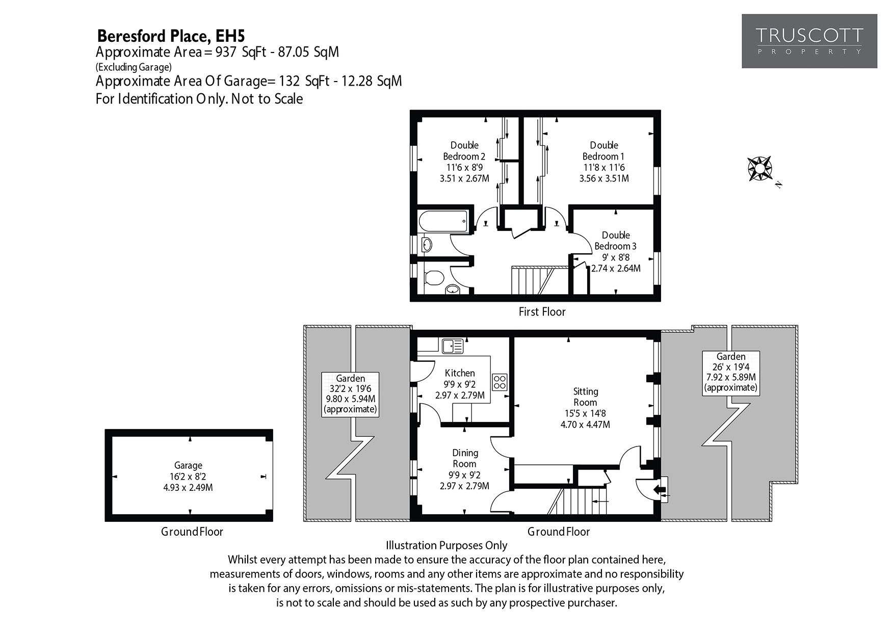 19 Beresford Place, Trinity, Edinburgh EH5, 3 bedroom end terrace house