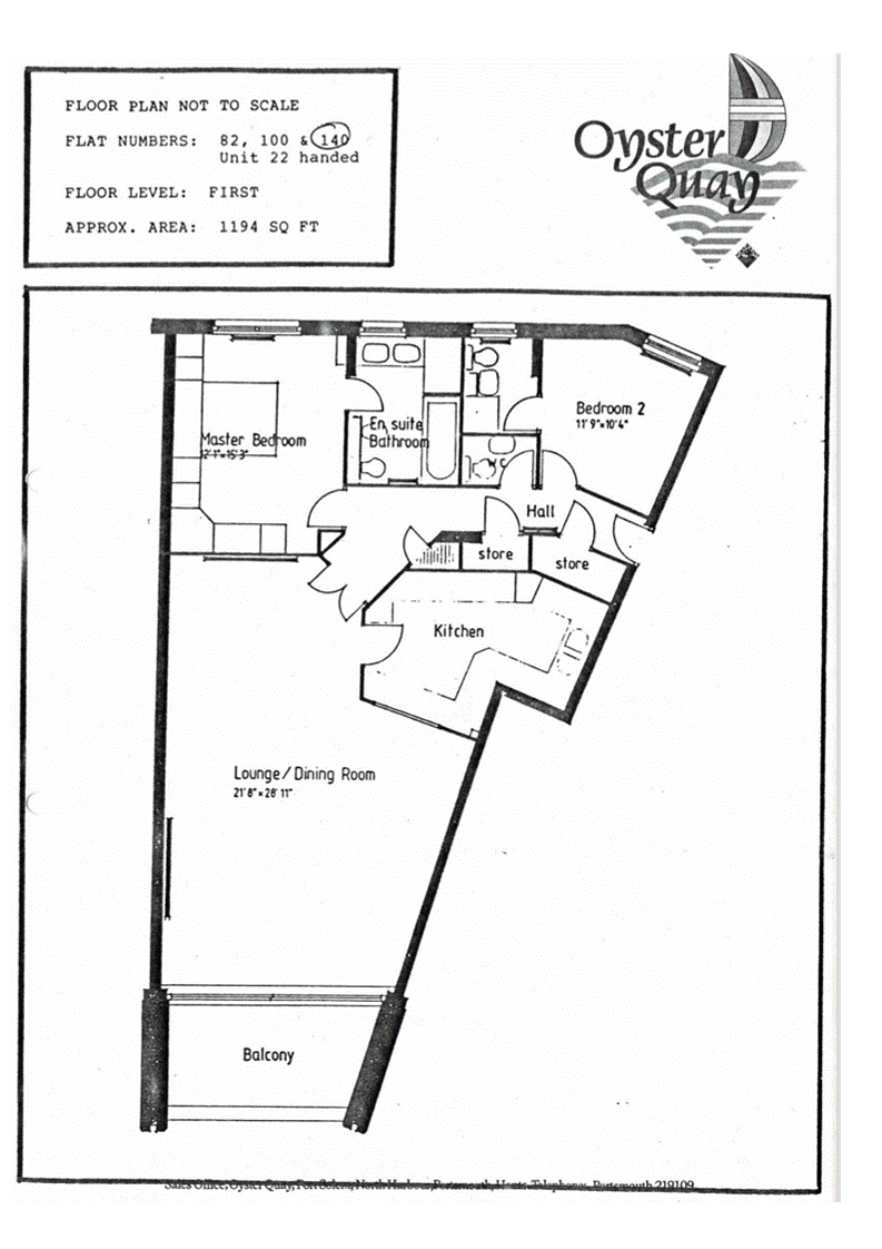 Port Way, Port Solent, Portsmouth PO6, 2 bedroom flat for sale