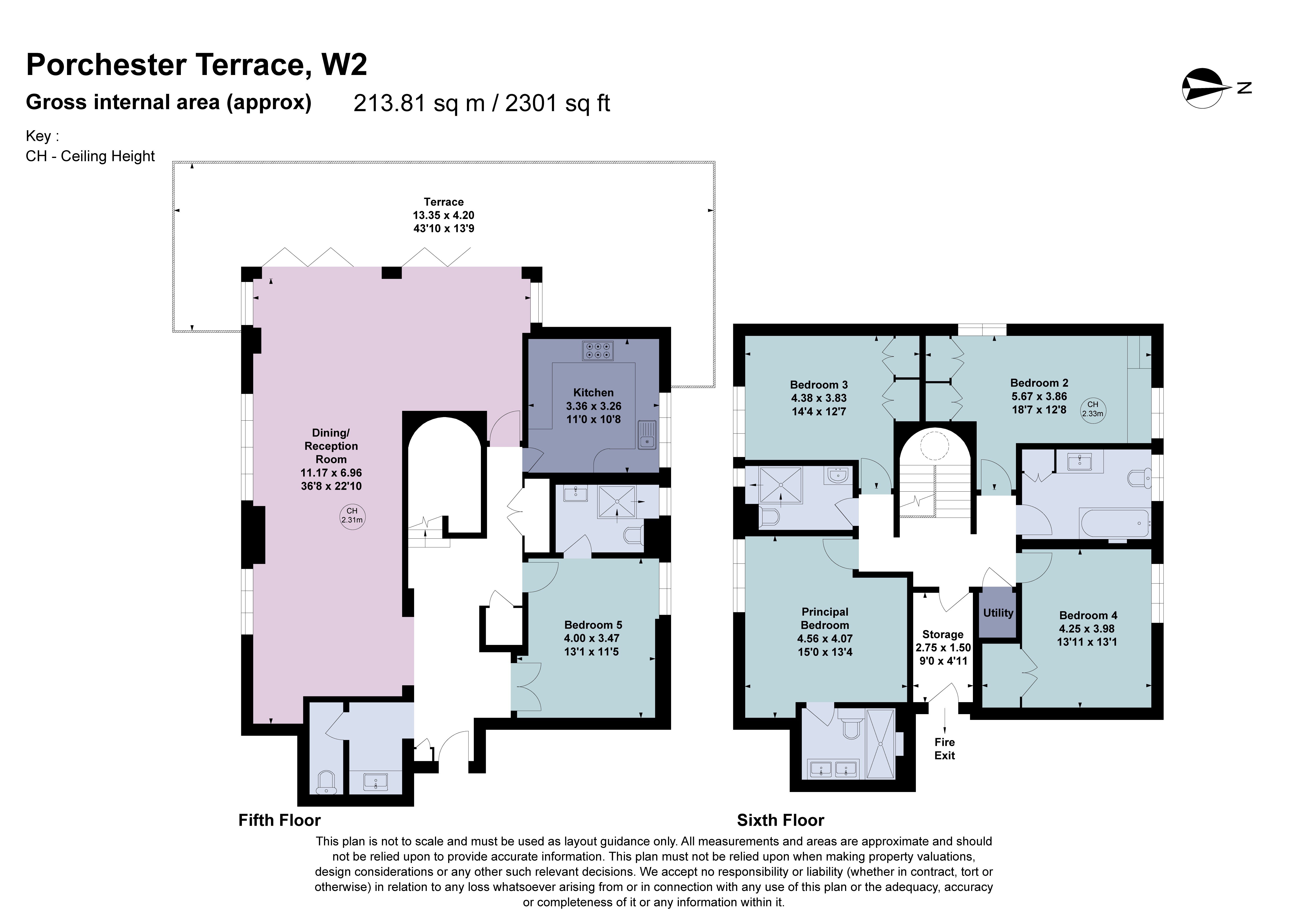 Flat 40, 6, Porchester Terrace, London floorplan